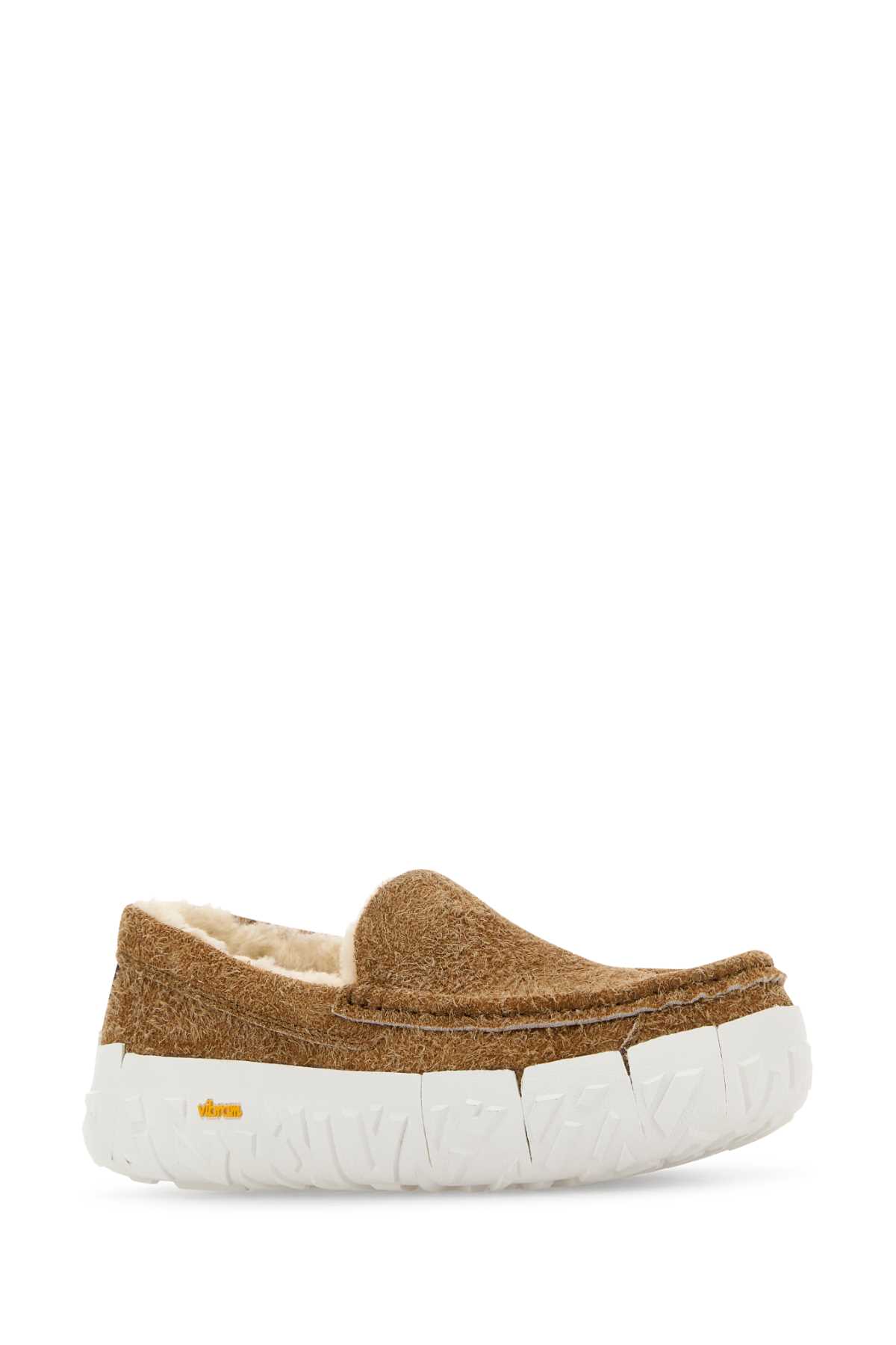 Ugg Camel Suede Ascot Slip Ons In Che