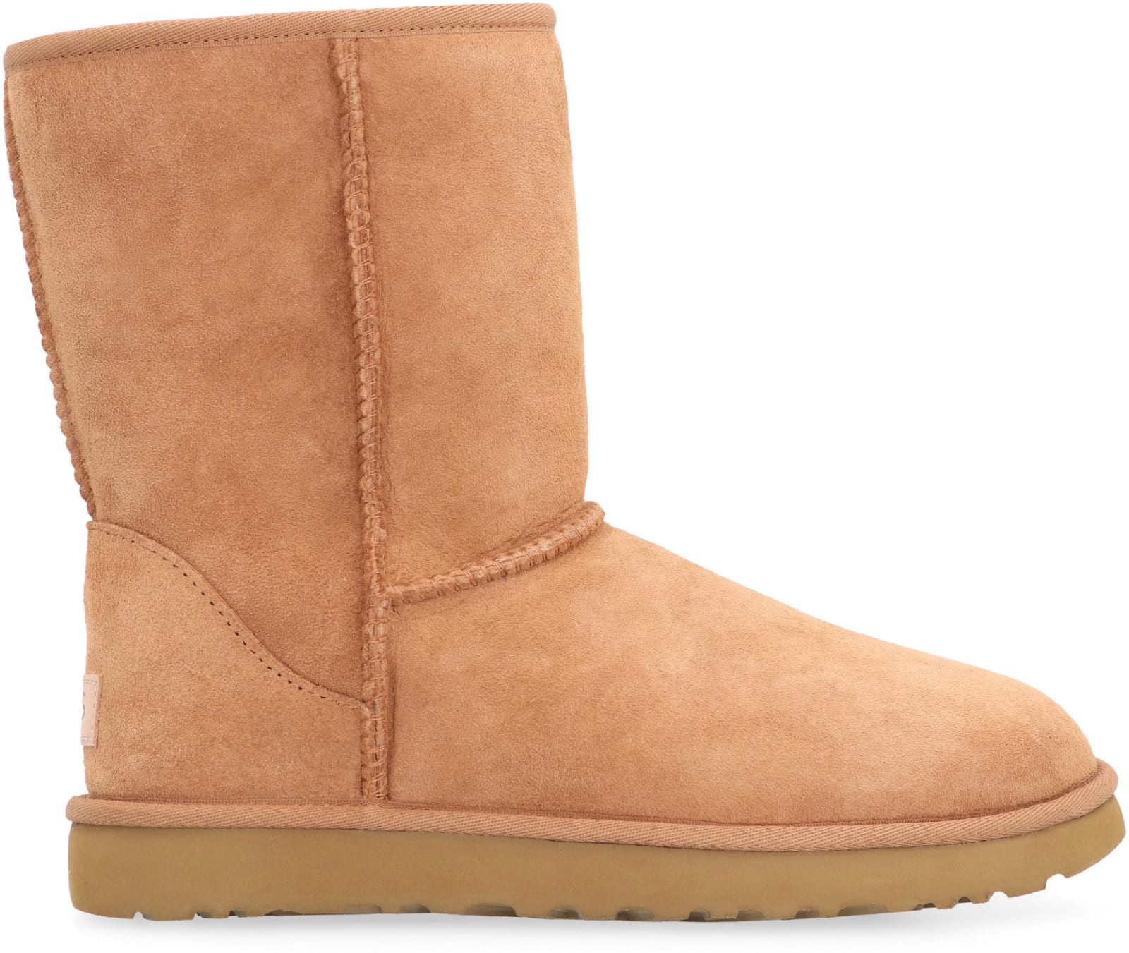 Shop Ugg Classic Short Ii Ankle Boots In Chestnut