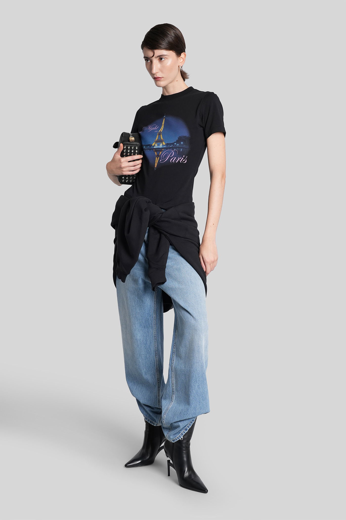 Vetements T-shirt In Black Cotton In Black