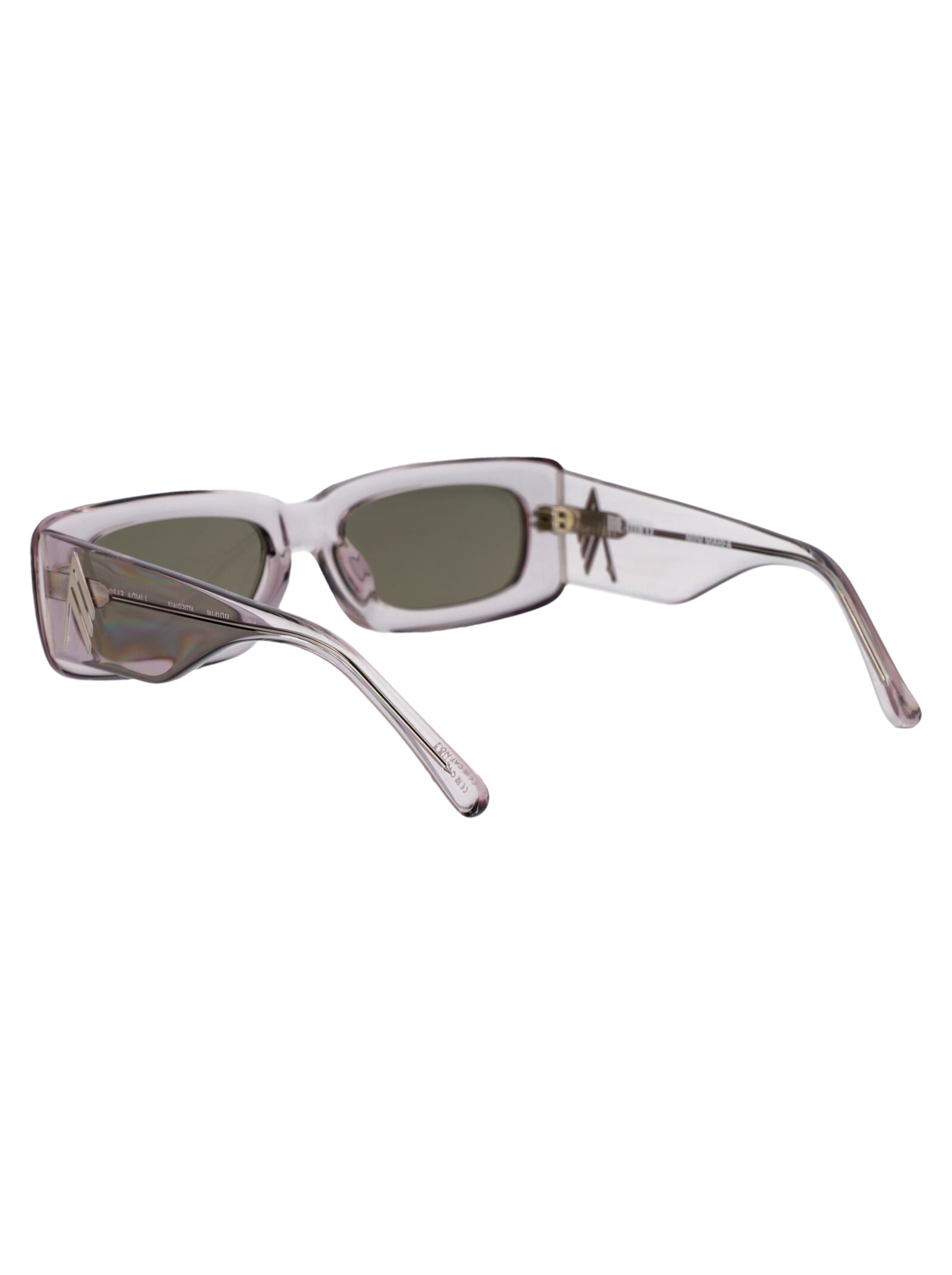 Attico Mini Marfa Sunglasses In Smoke/silver/brown