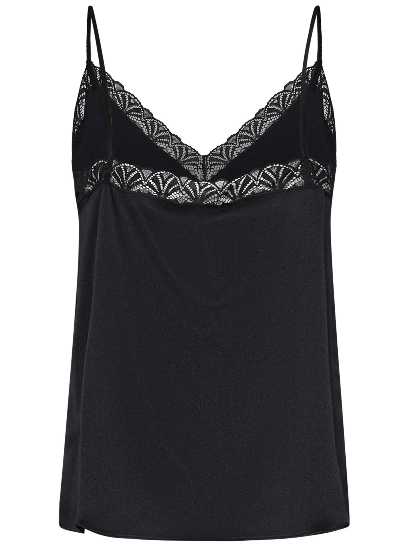 Shop Alberta Ferretti Top In Black