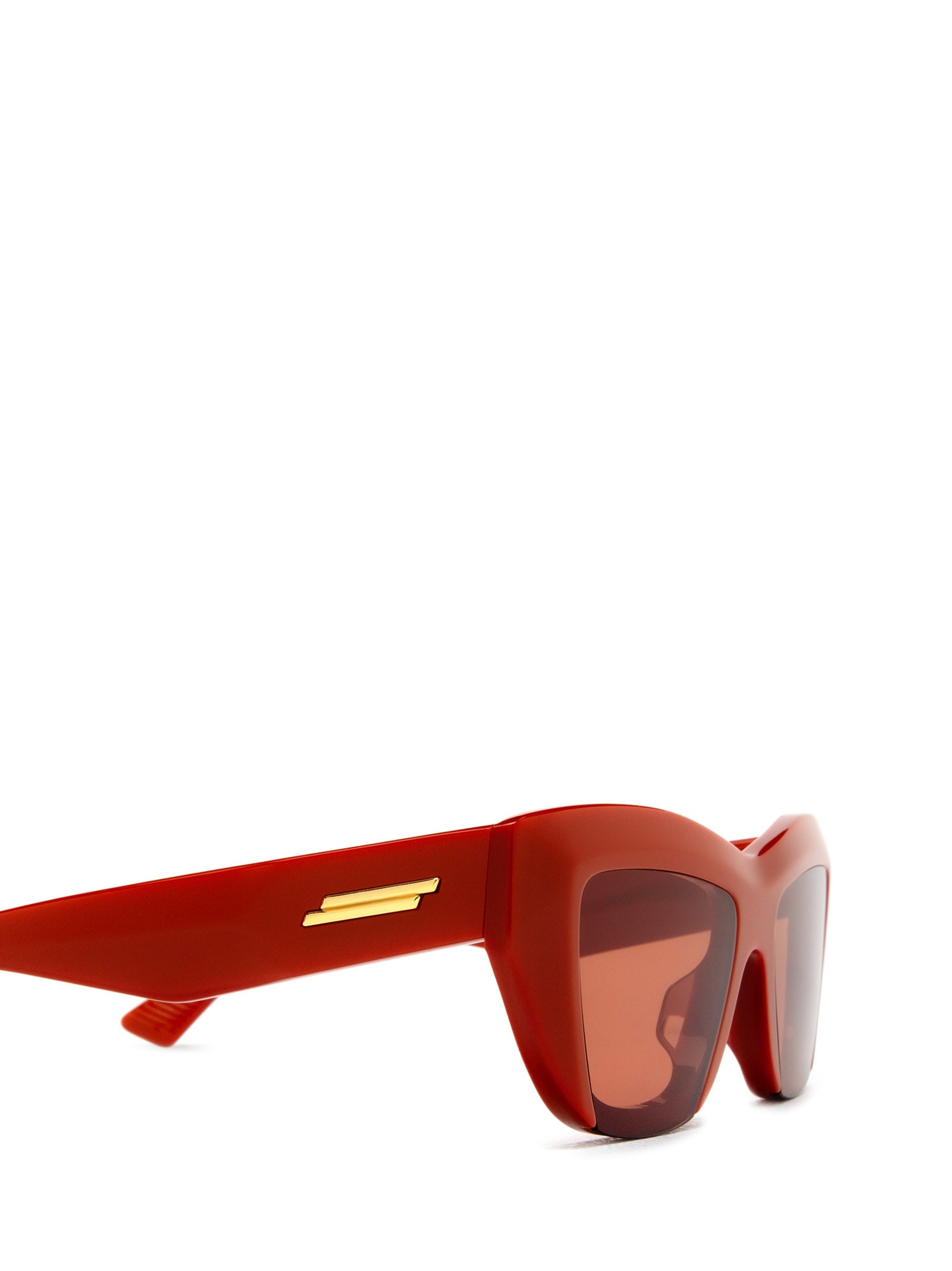 Shop Bottega Veneta Bv1218s Orange Sunglasses