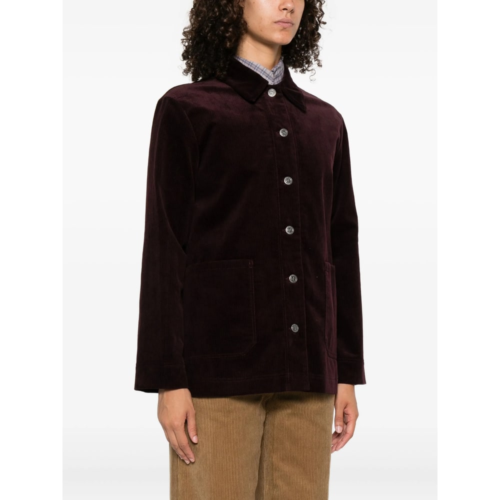 Apc Long Sleeve Casual Jacket In Black