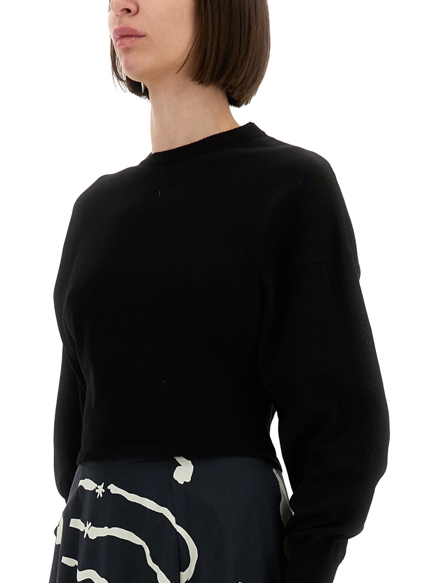 Alysi Cropped Shirt In Black