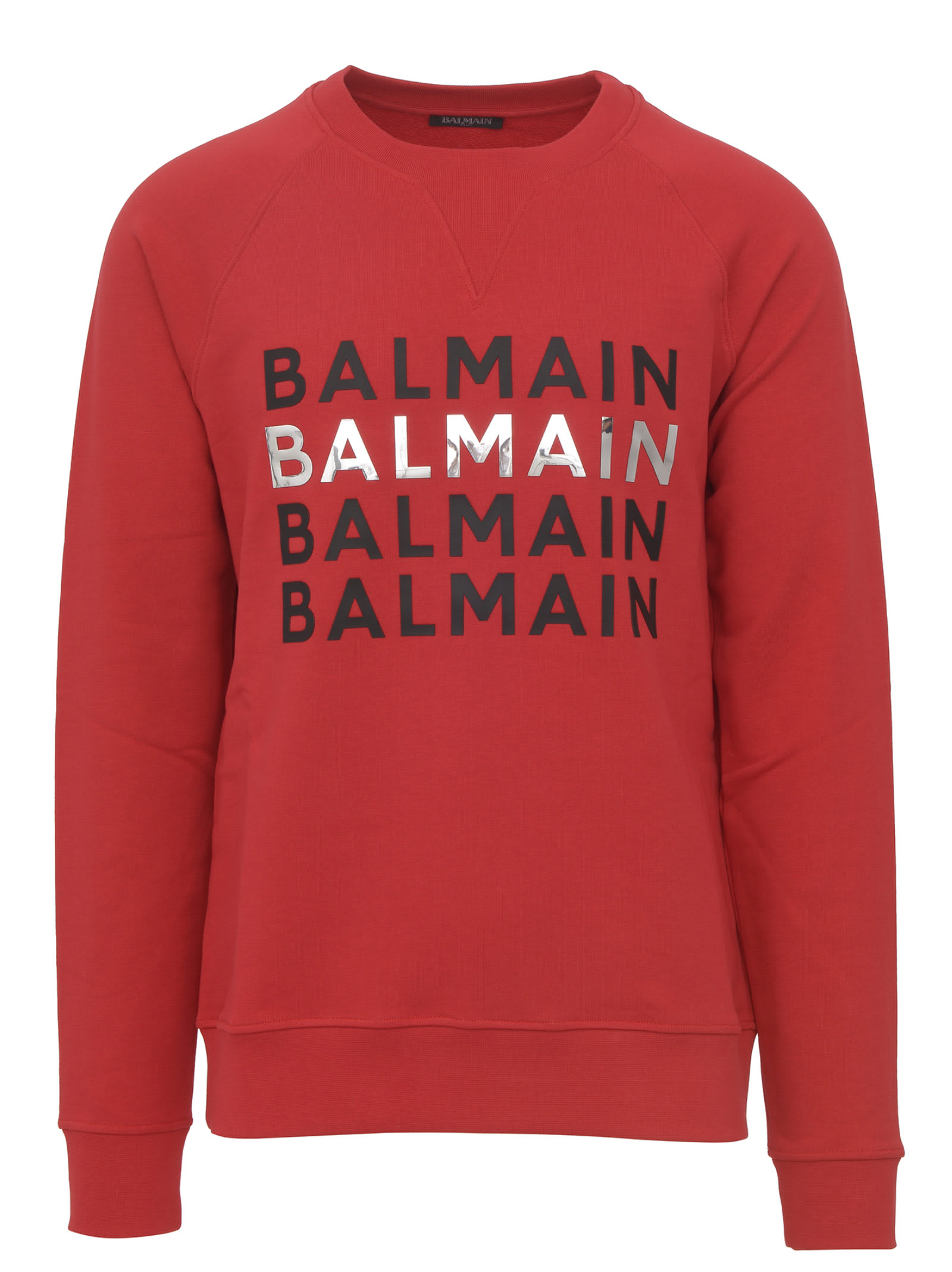 Balmain Balmain Paris Sweatshirt - Red - 11002797 | italist