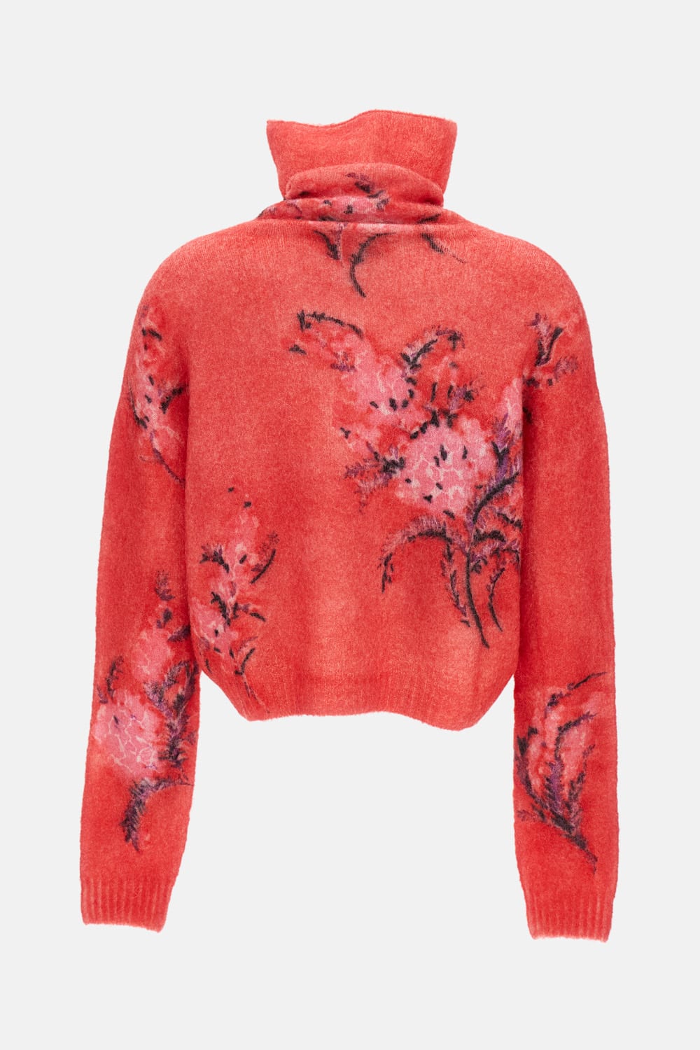 Des_phemmes Floral-print Sweater In Red