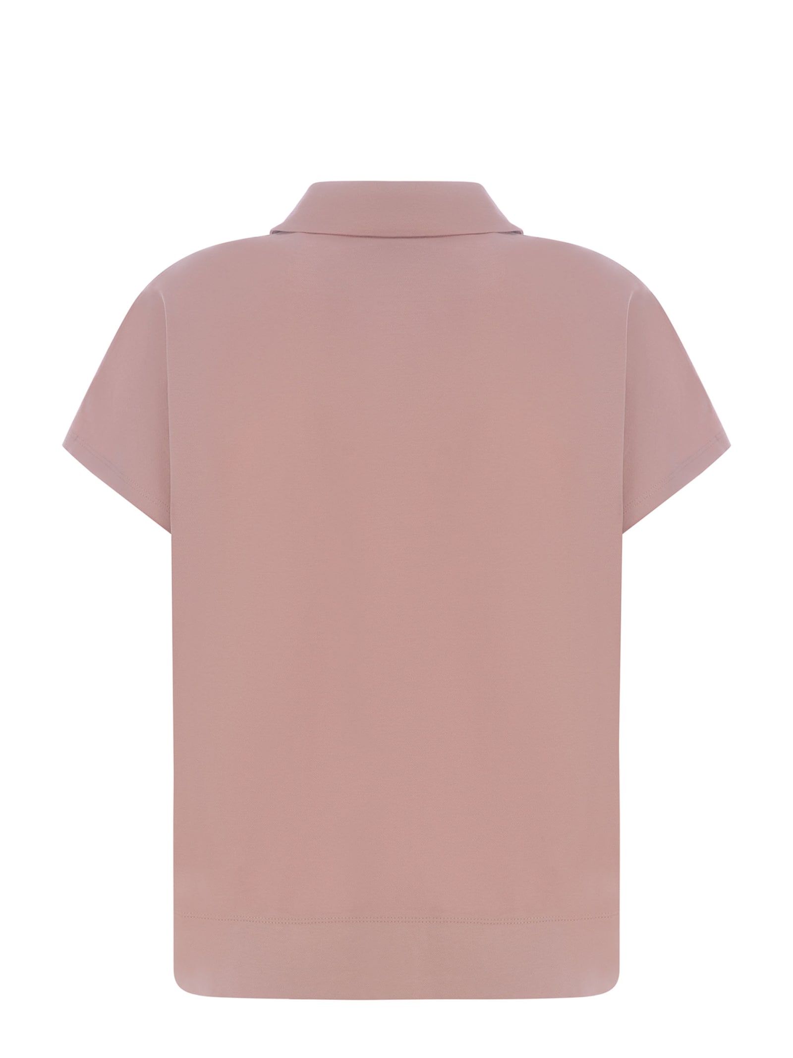 Shop Fay Polo Shirt  Made Of Piquet In Rosa