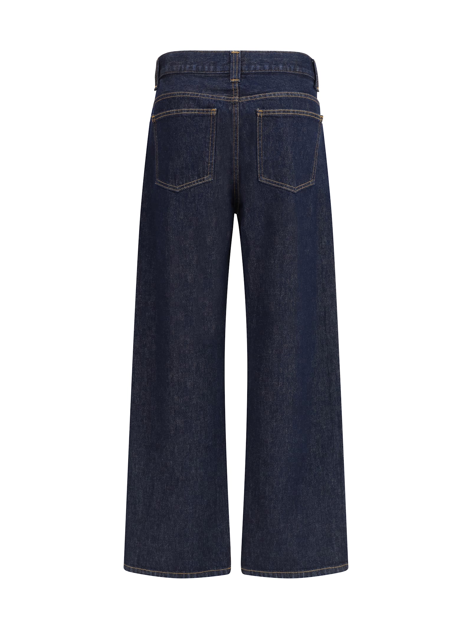 Khaite Bonnie High-waisted Wide-leg Jeans In Blue