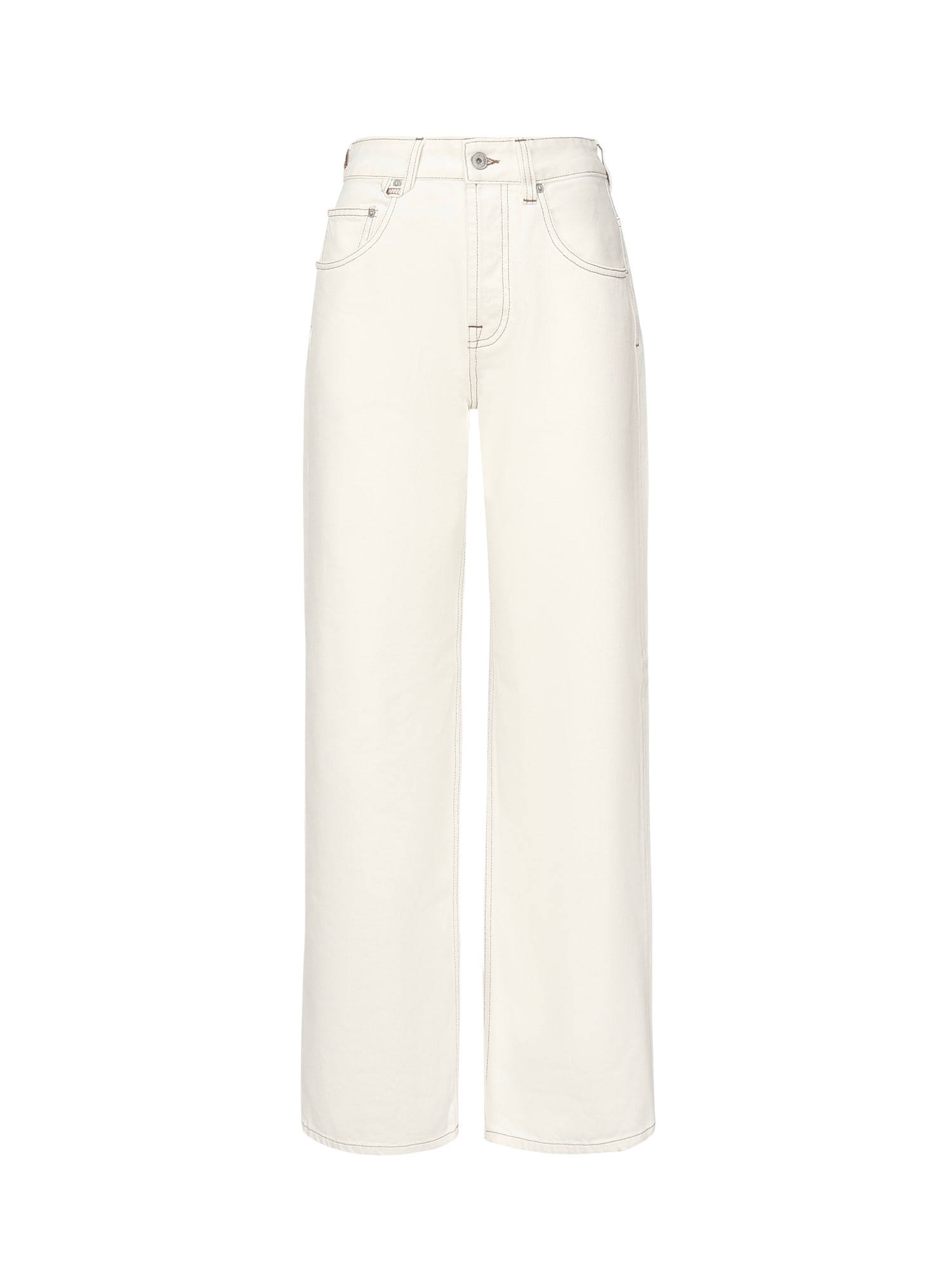 Jacquemus Flared Jeans In Neutral