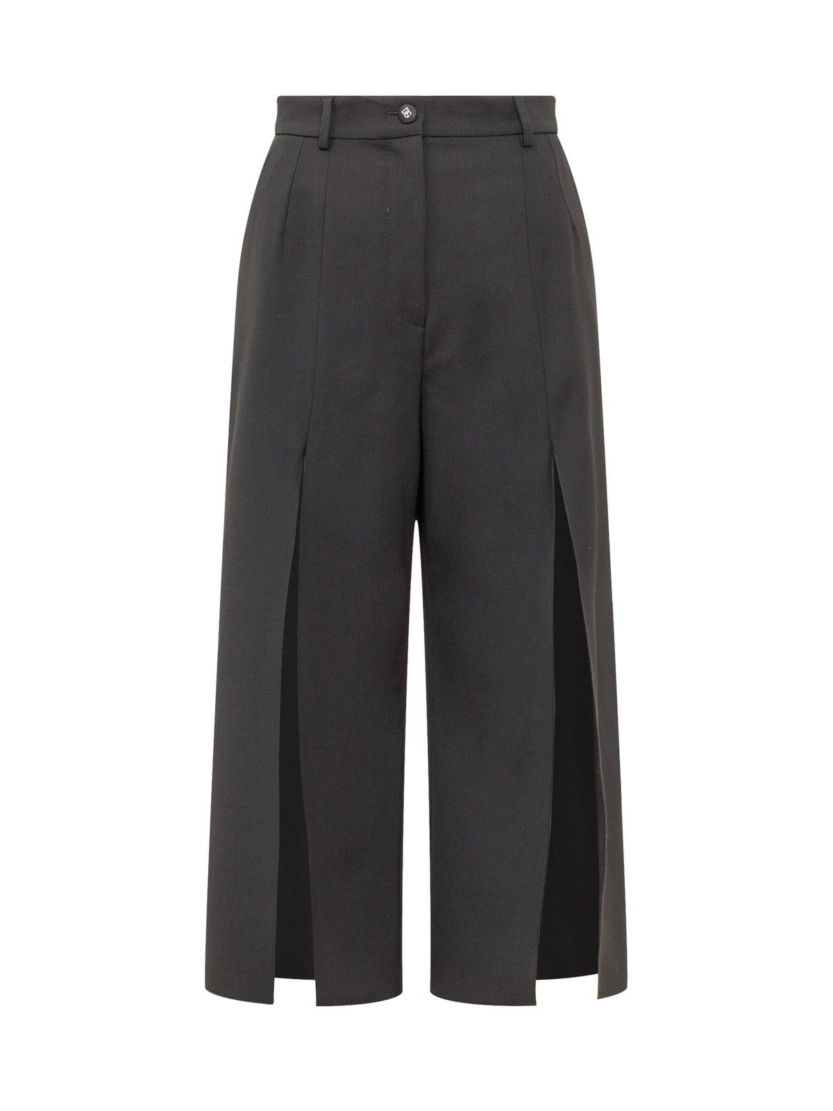 Dolce & Gabbana High-waisted Front Slit Trousers
