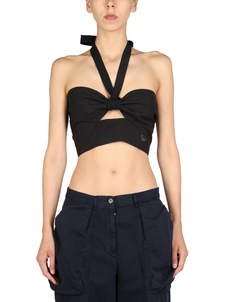Top With Crossed Straps