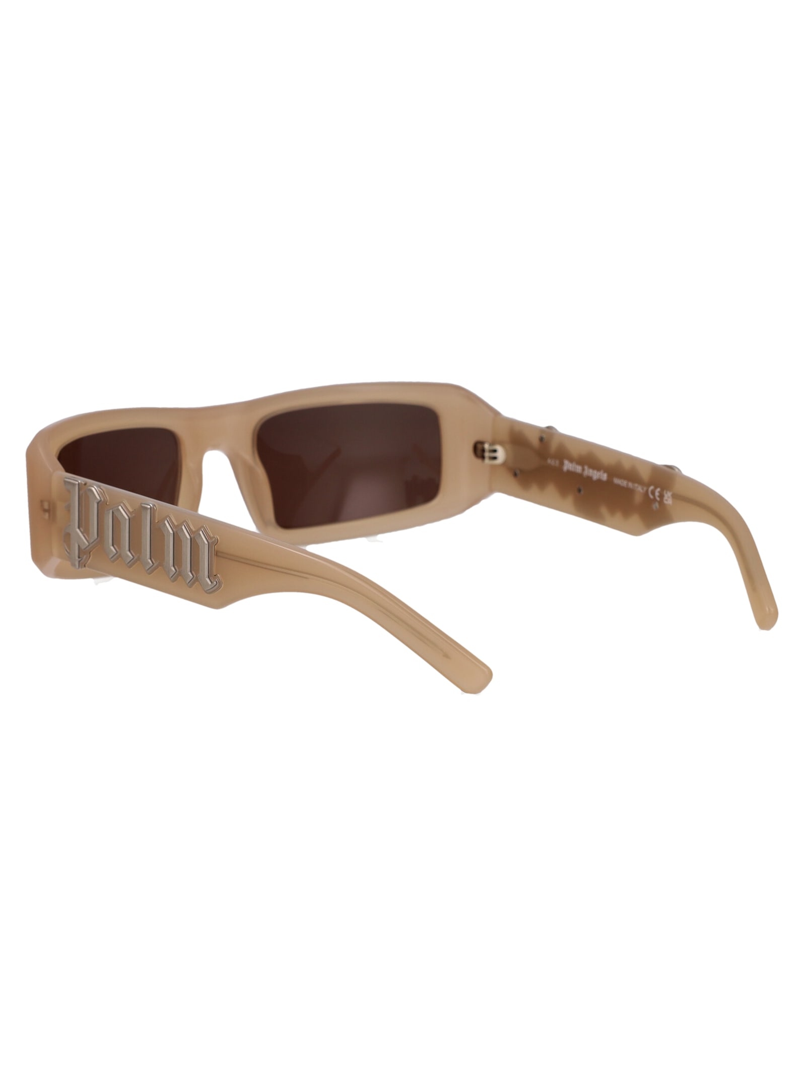 Shop Palm Angels Kerman Sunglasses In 1764 Nude