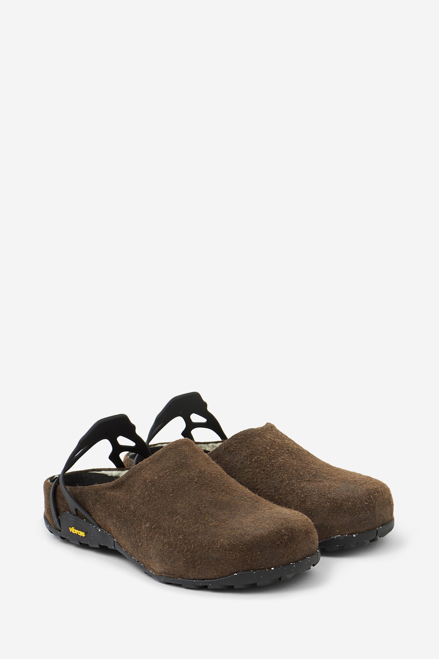 Roa Fedaia Suede Back-strap Mule In Brown