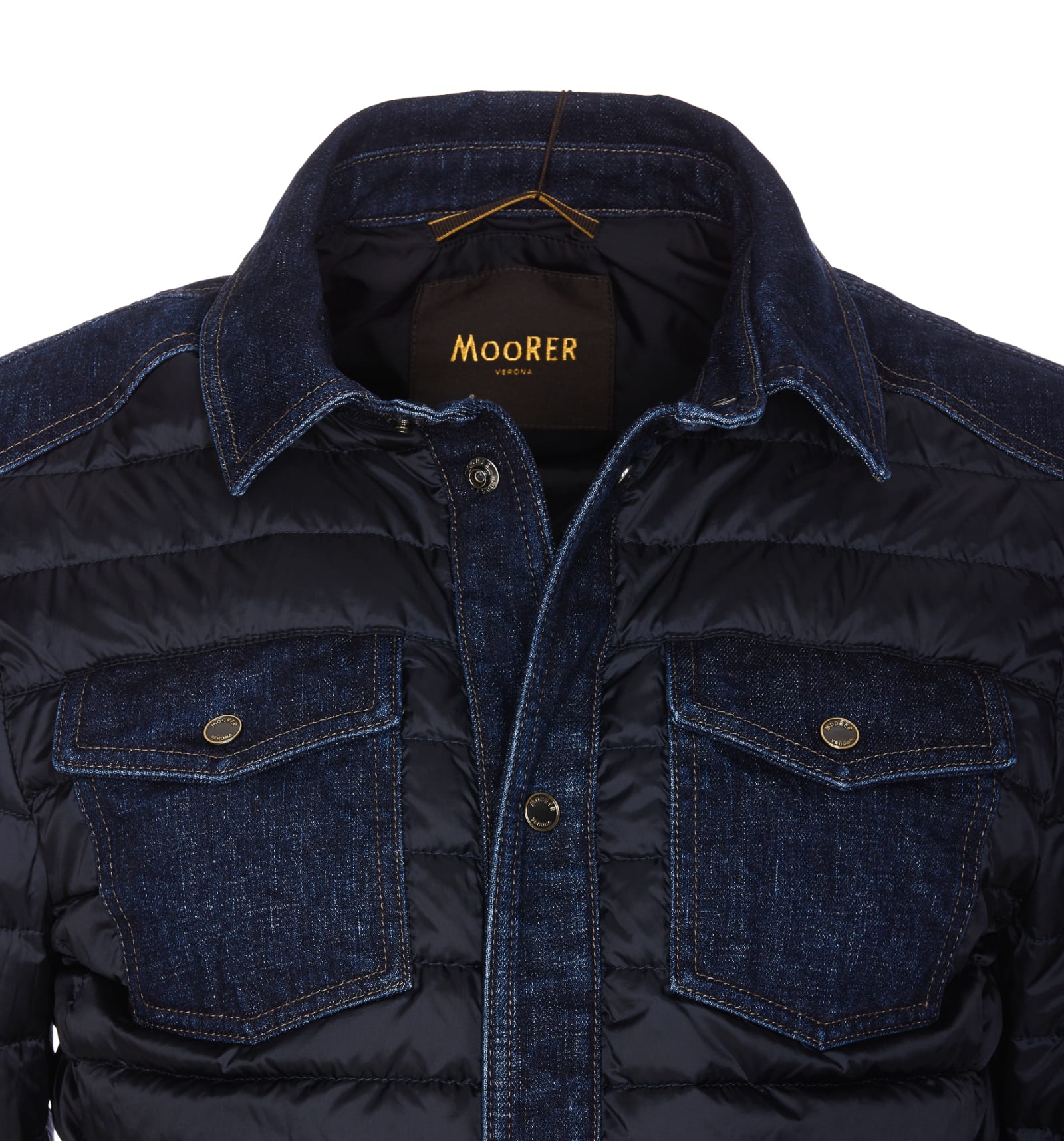 Shop Moorer Crespi Jacket In Blue