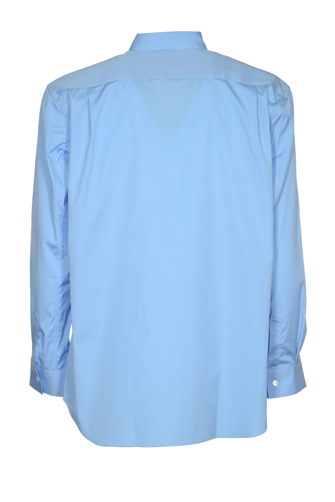 Shop Comme Des Garçons Long-sleeved Shirt In Blue