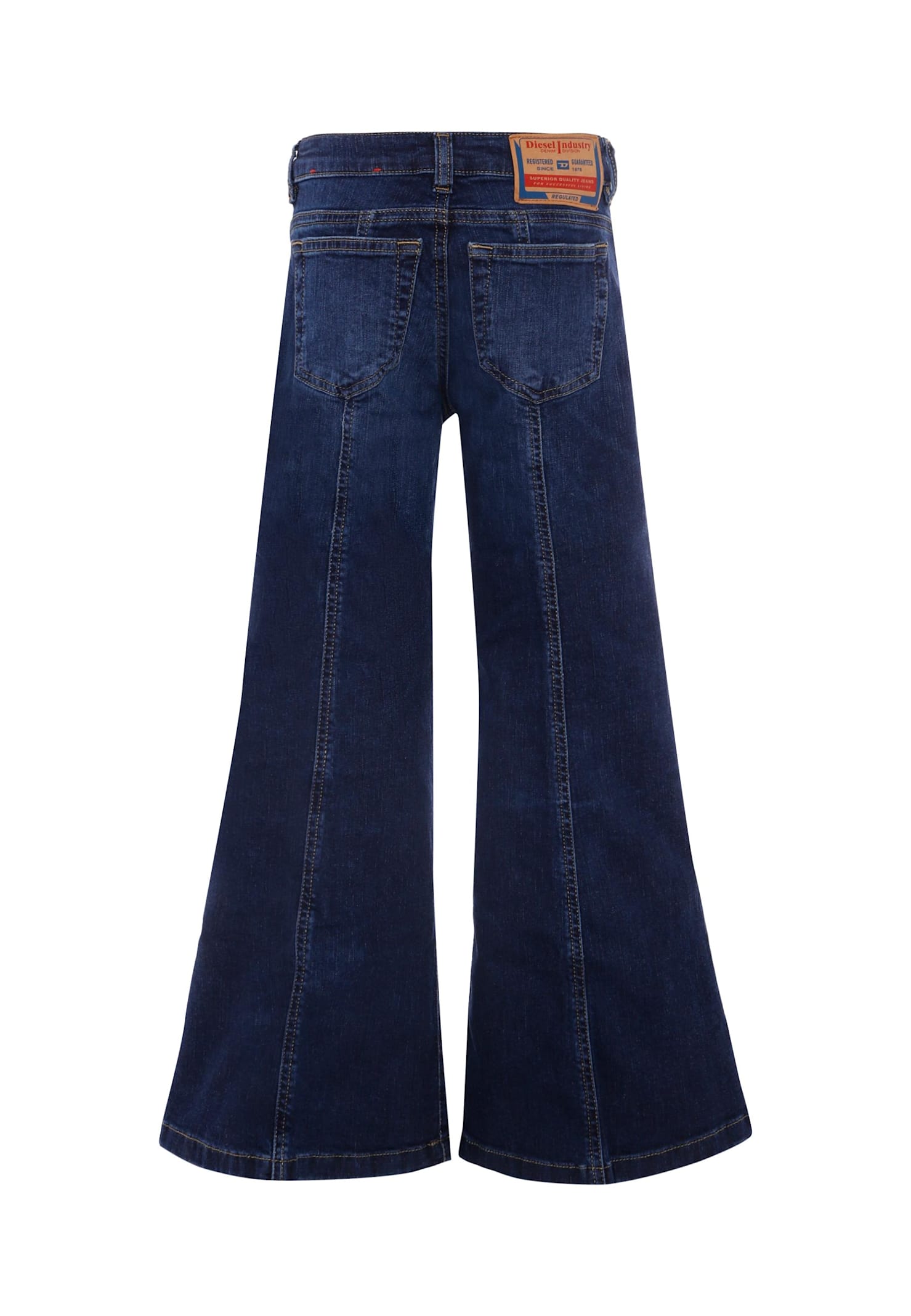 Diesel Jeans Flare Blu-nero Sfumato In Blue