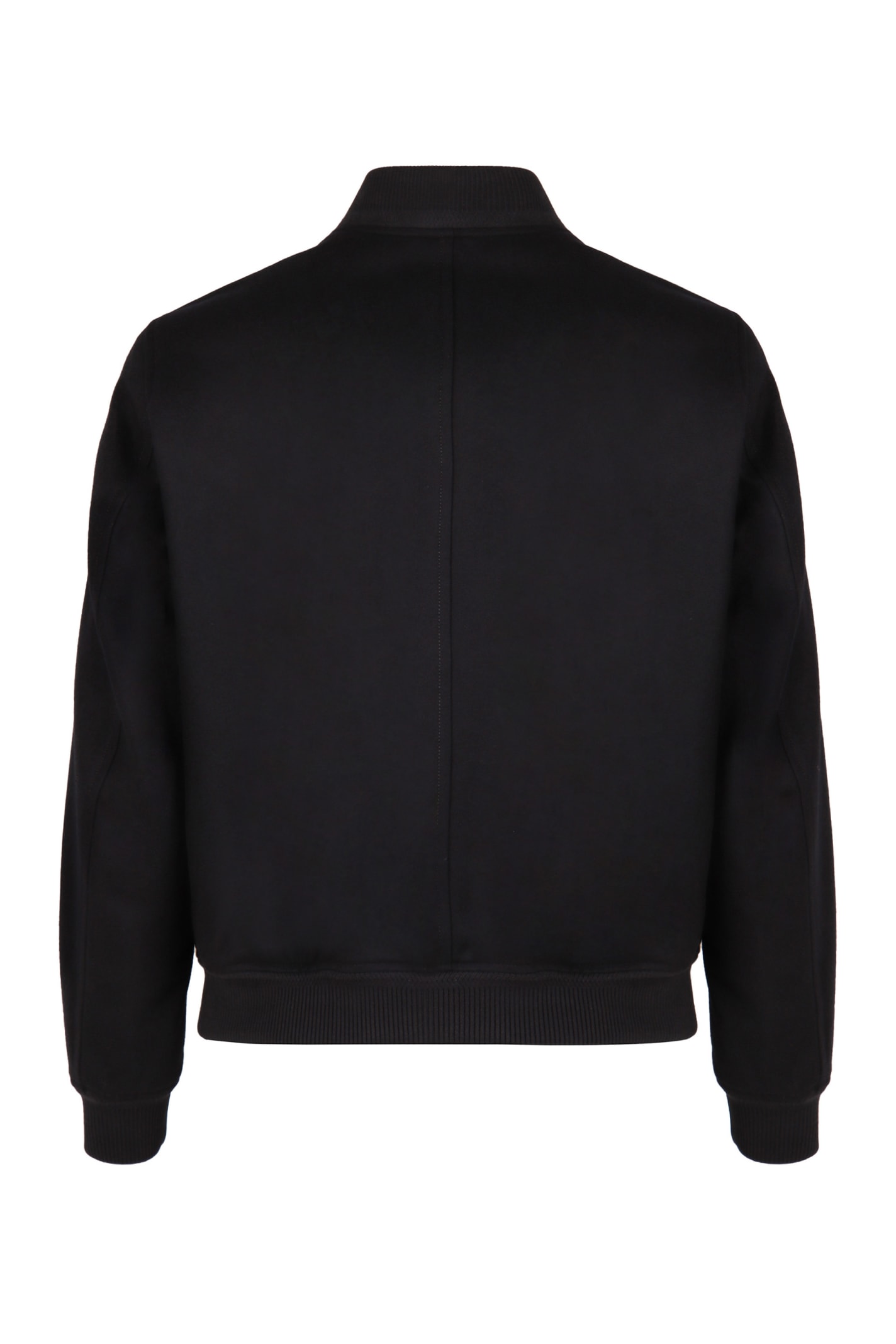 Shop Tom Ford Wool Bomber Jacket In Blue