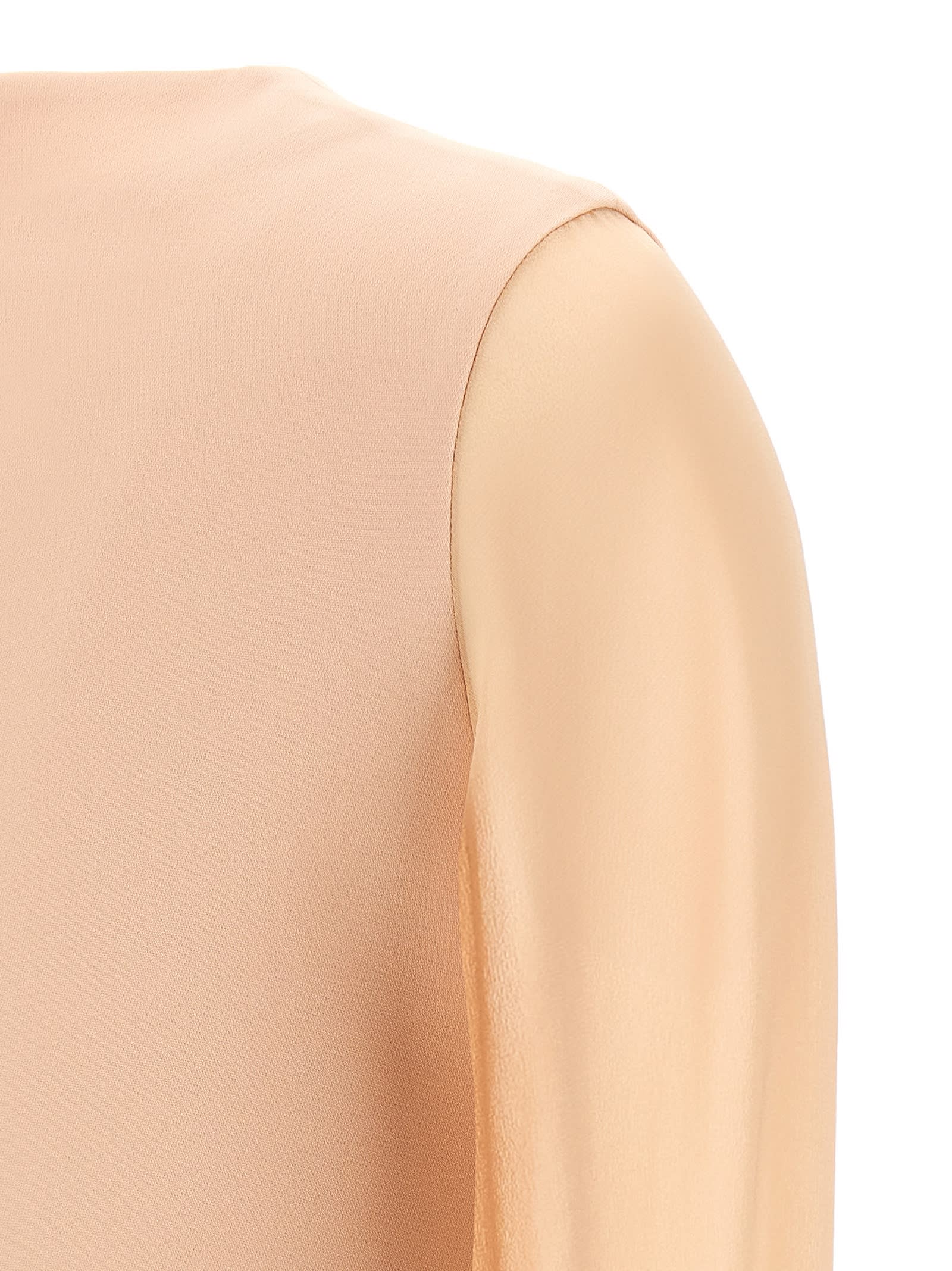 Max Mara Studio Ritmo Crewneck Long In Make Up Nude