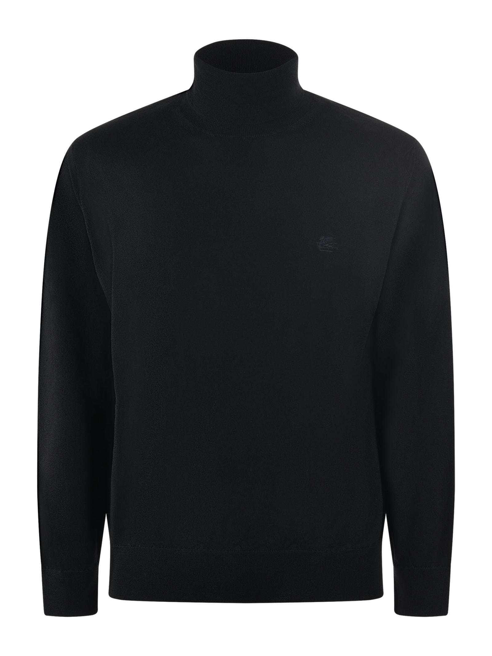 Shop Etro Turtleneck In Black