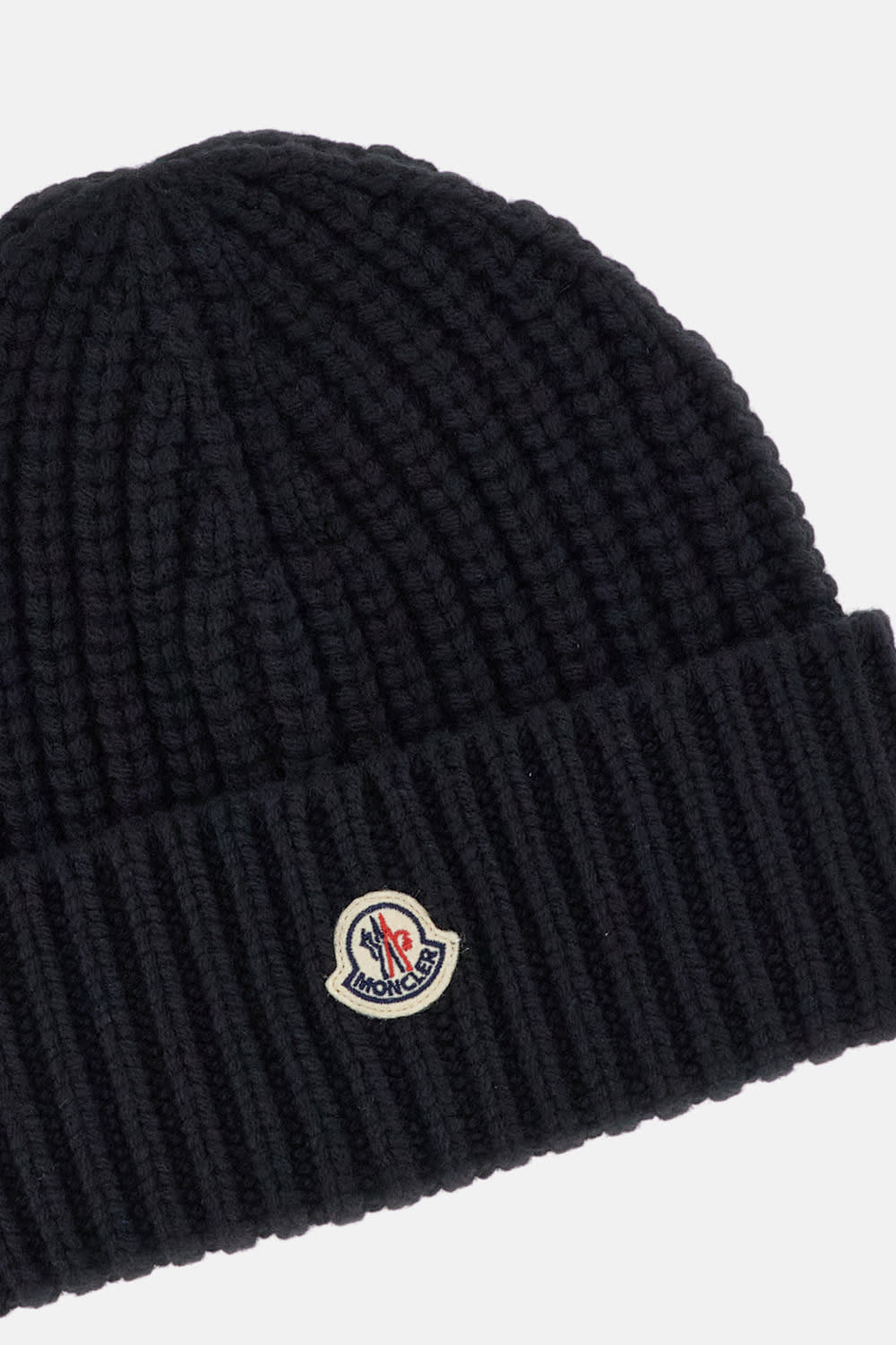 Moncler Women Beanie Wool And Cashmere Hat In Black