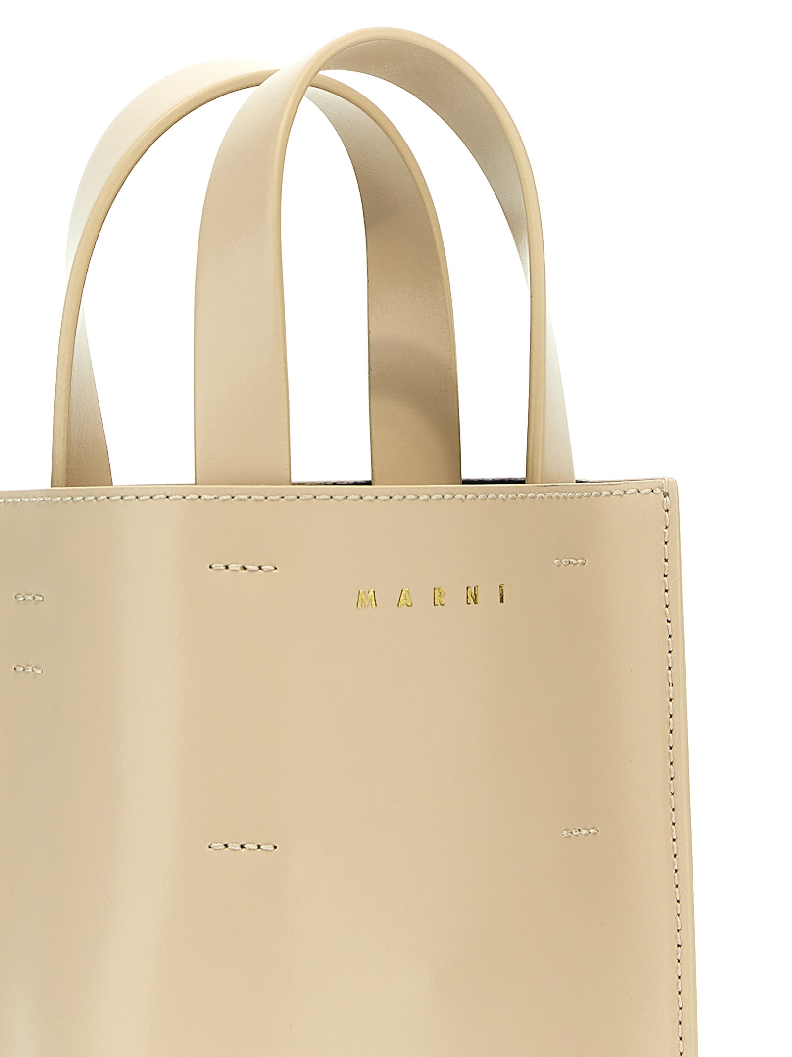 Shop Marni Museo Nano Handbag In Beige