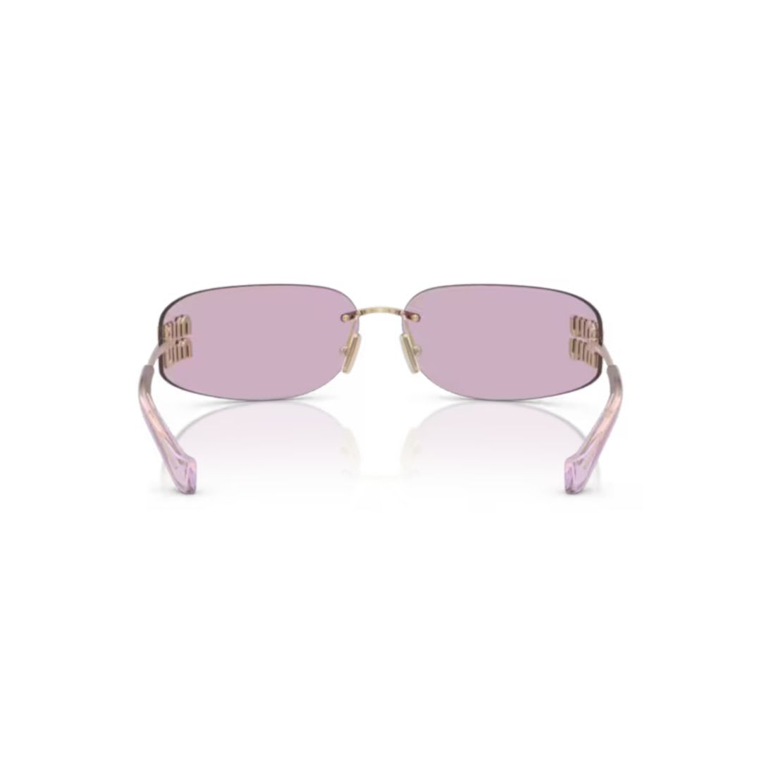 Miu Miu Logo Sunglasses In Pink