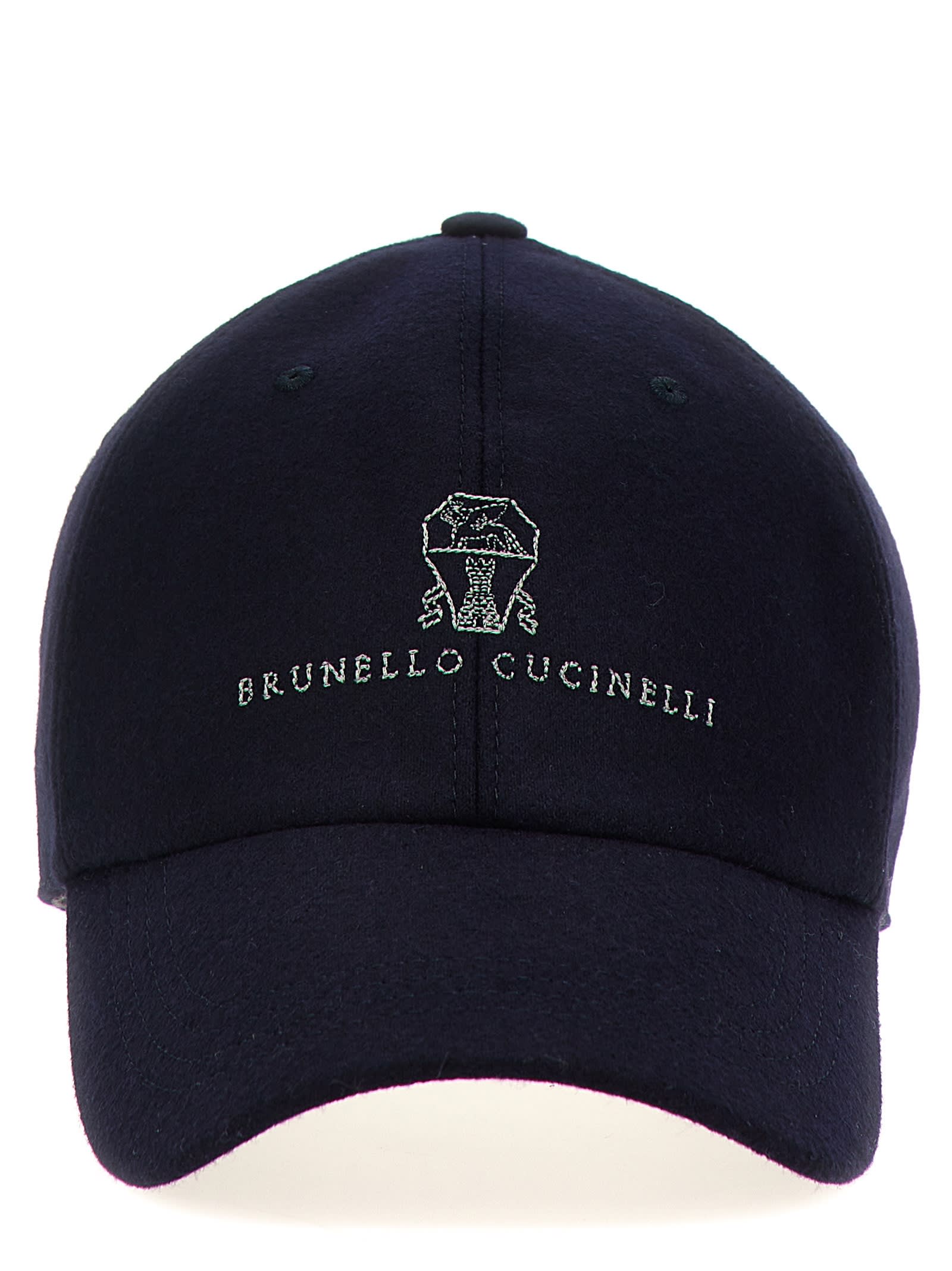 BRUNELLO CUCINELLI LOGO EMBROIDERY CAP 