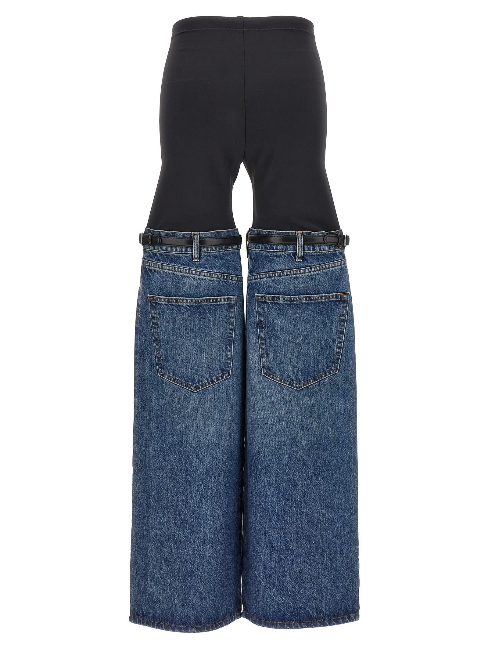 Shop Coperni Hybrid Pants In Blue