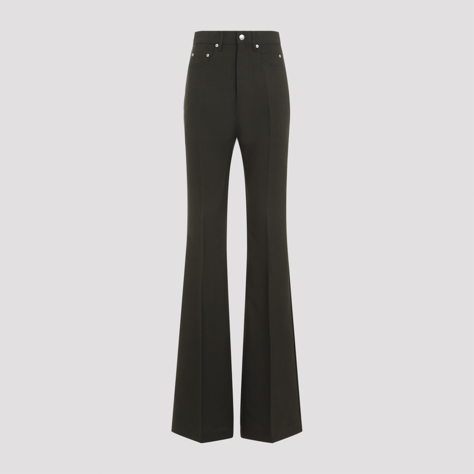 Shop Rick Owens Bolan Bootcut Jeans In Forest