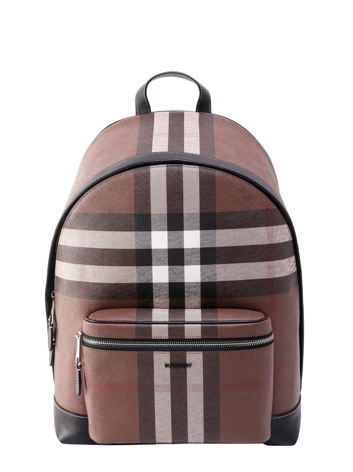 BURBERRY CHECK PATTERNED BACKPACK