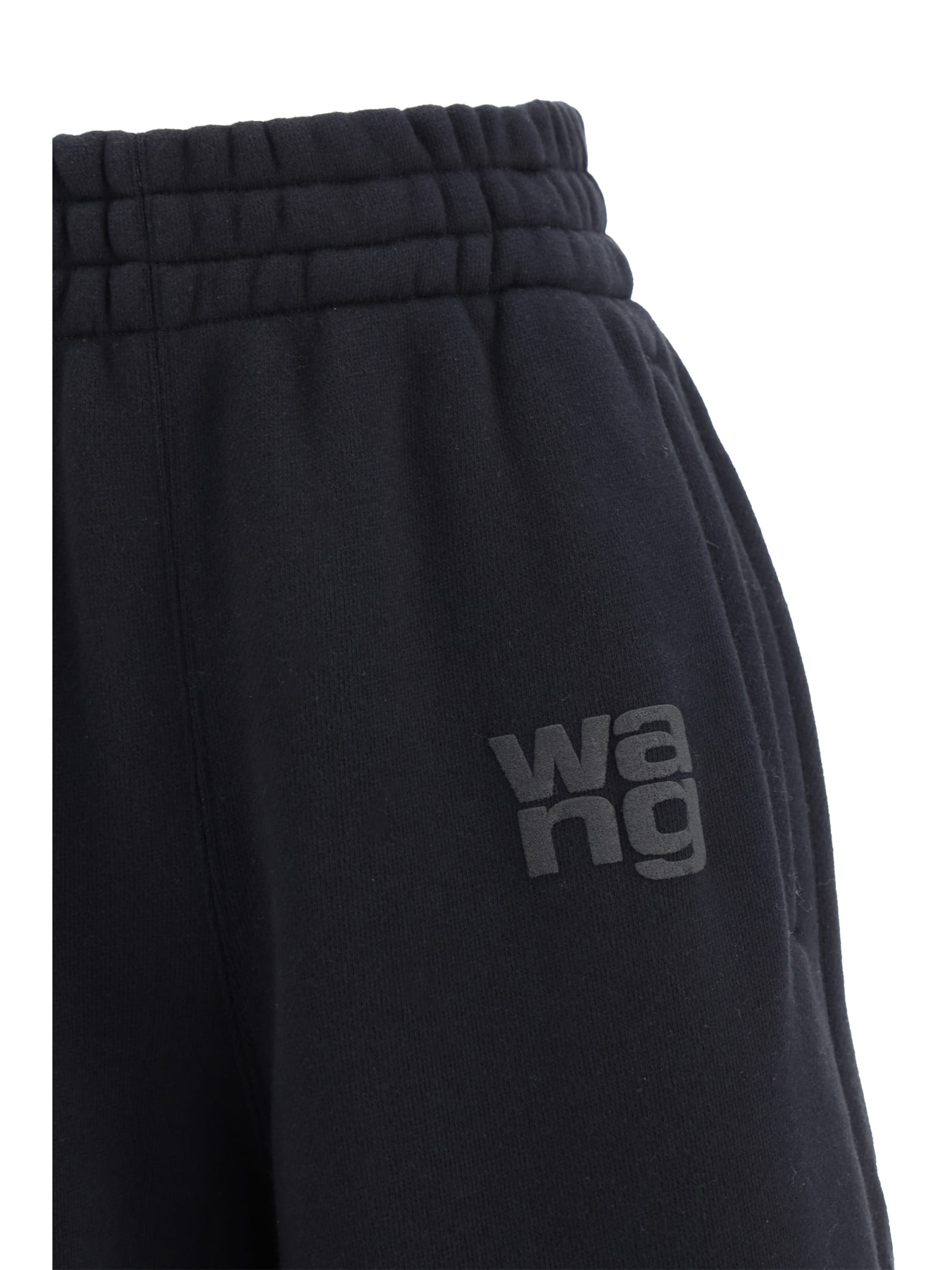 Shop Alexander Wang Cotton Sweatpants In Nero