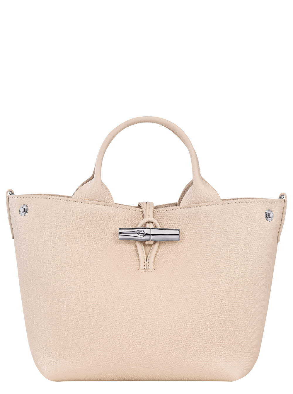 Longchamp Le Roseau Pink Small Handbag With Adjustable And Removable Shoulder Strap In Leather Woman In Pink