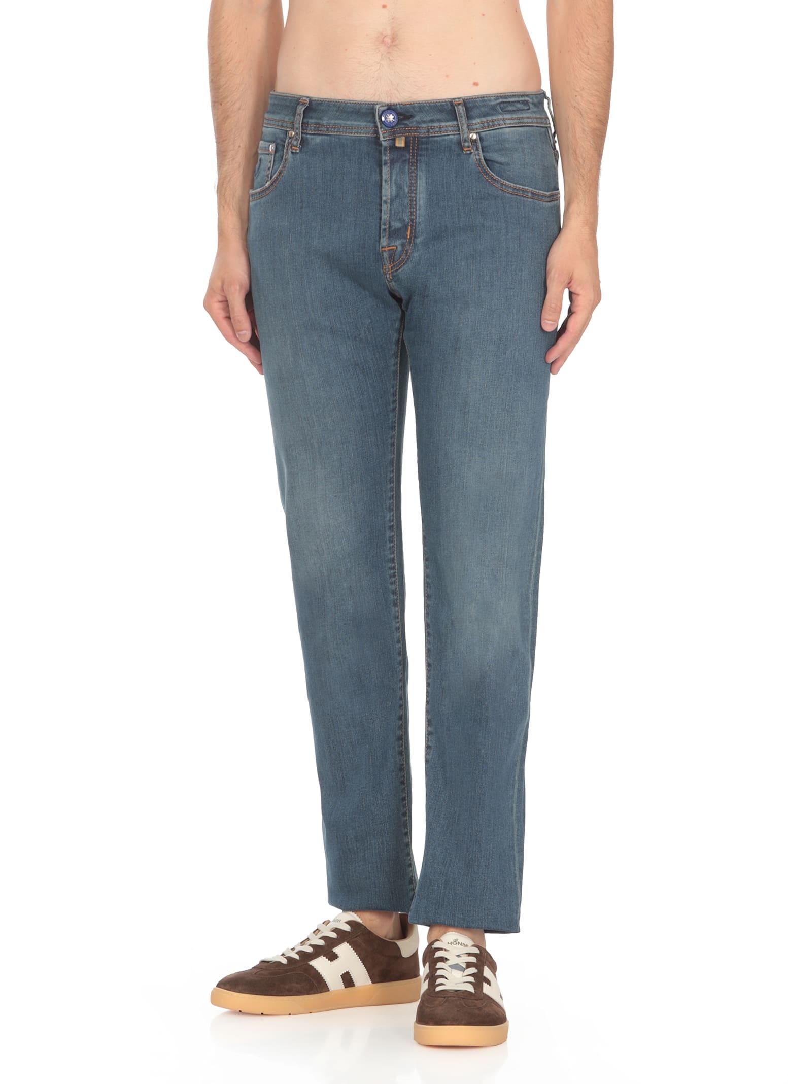 Shop Jacob Cohen Nick Jeans In Blue