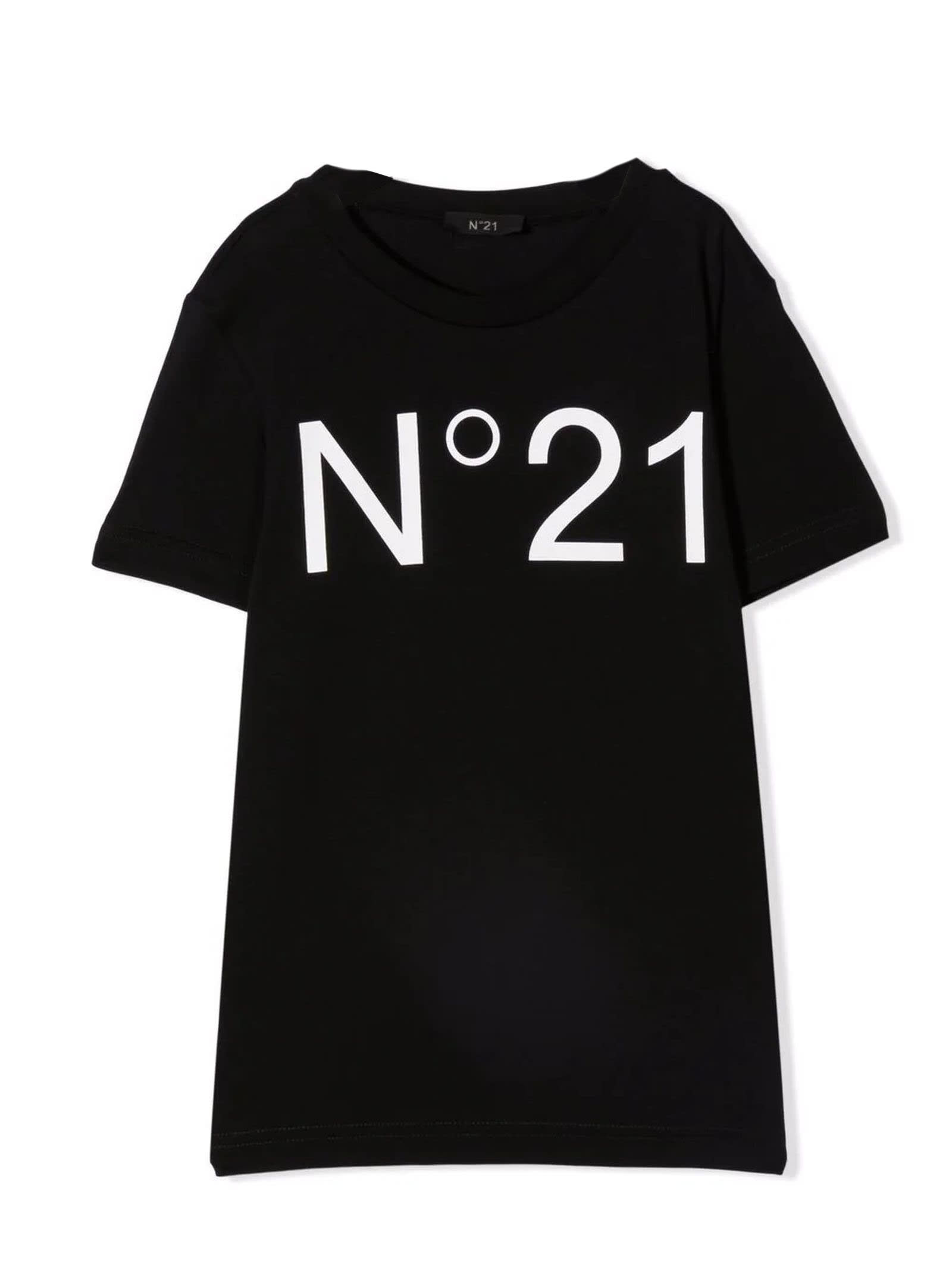 N.21 Black Cotton Tshirt