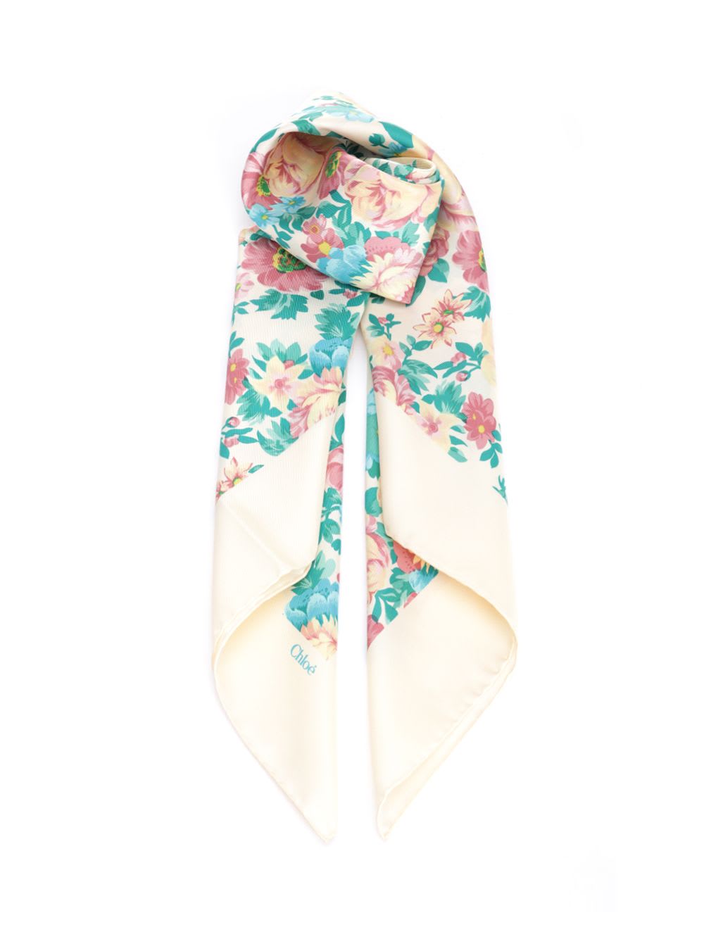 Chloé peonies Foulard