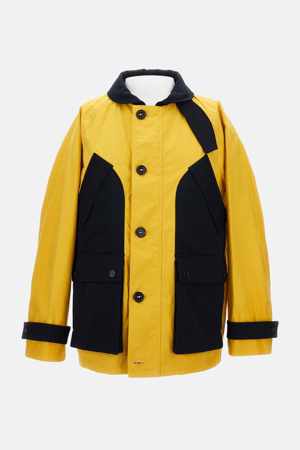 Thom Browne Cotton Water-resistant Field Jacket In Yellow