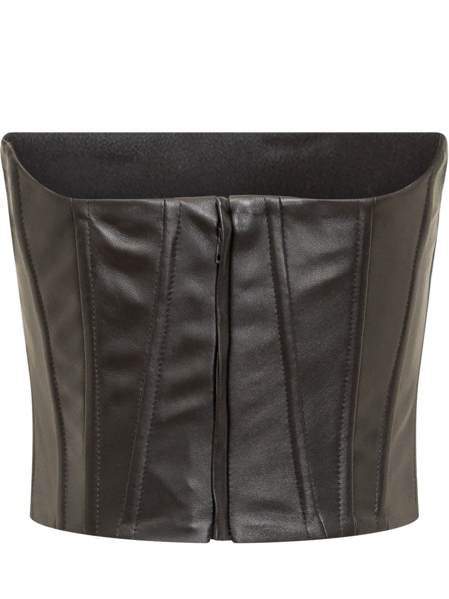 Shop Giuseppe Di Morabito Bustier Top In Black