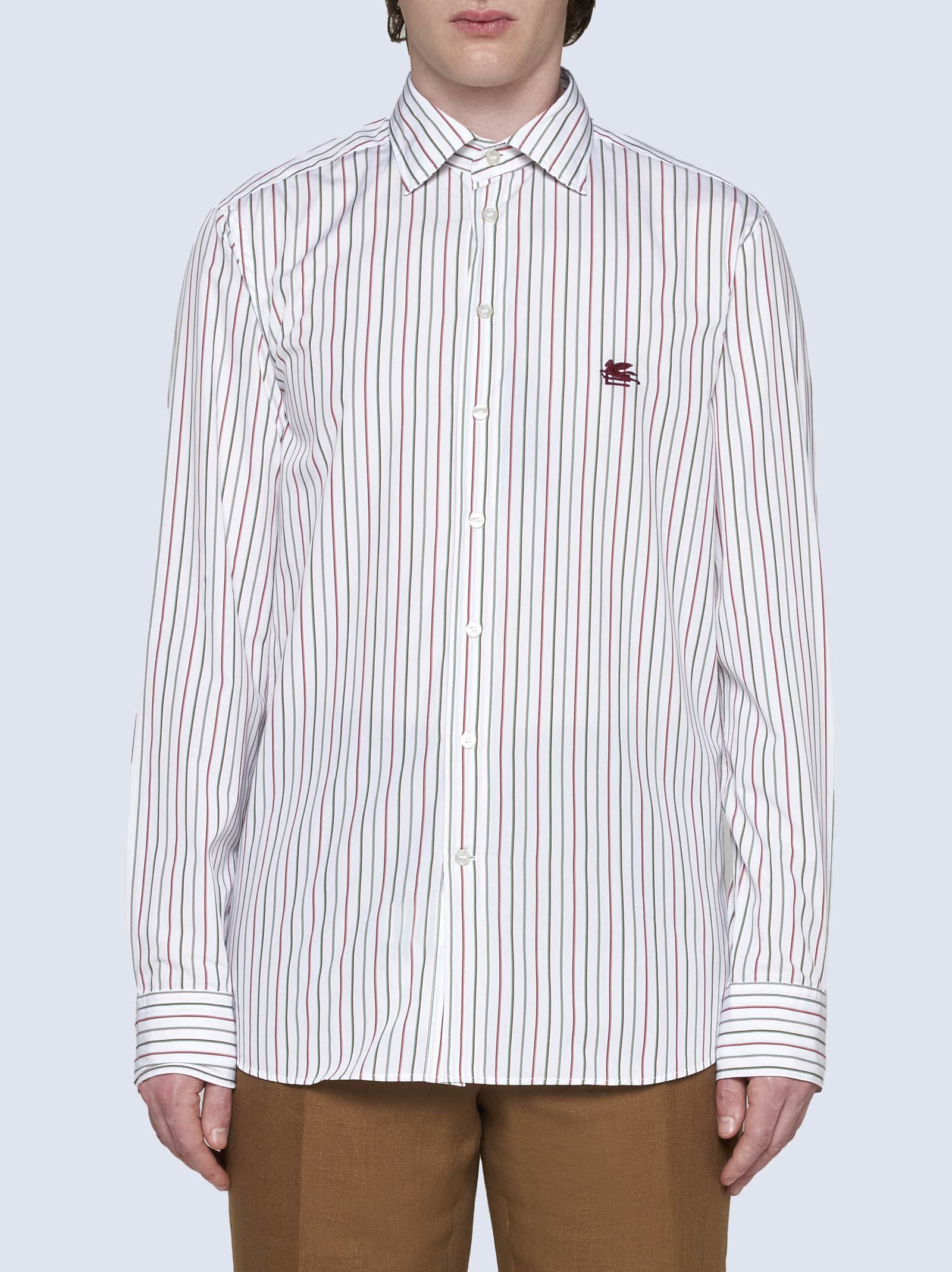 Shop Etro Shirt In Rigato