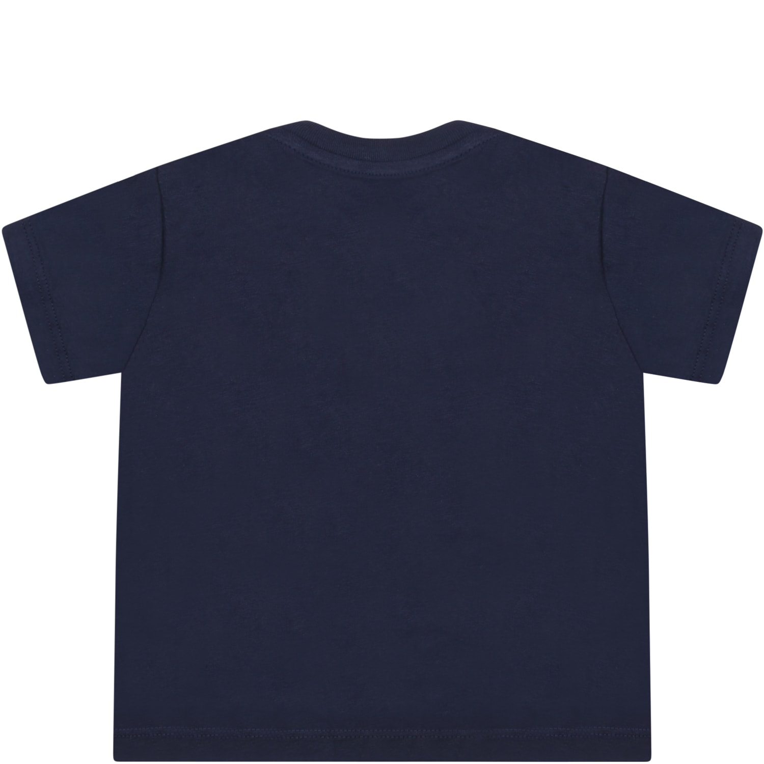 Ralph Lauren Blue T-shirt For Baby Kids With Iconic Pony Logo