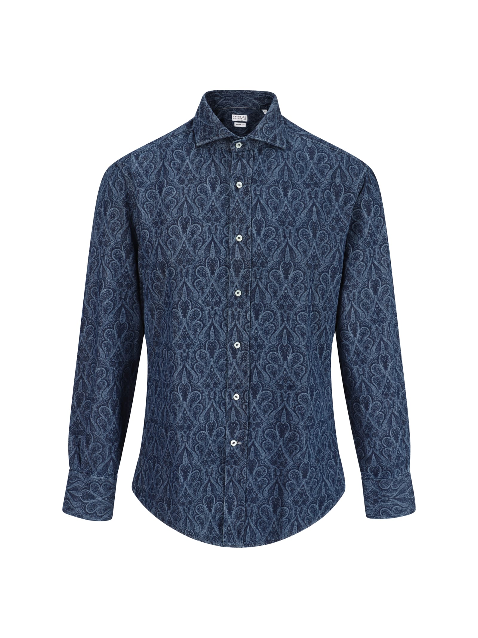 Shop Brunello Cucinelli Shirt In Denim