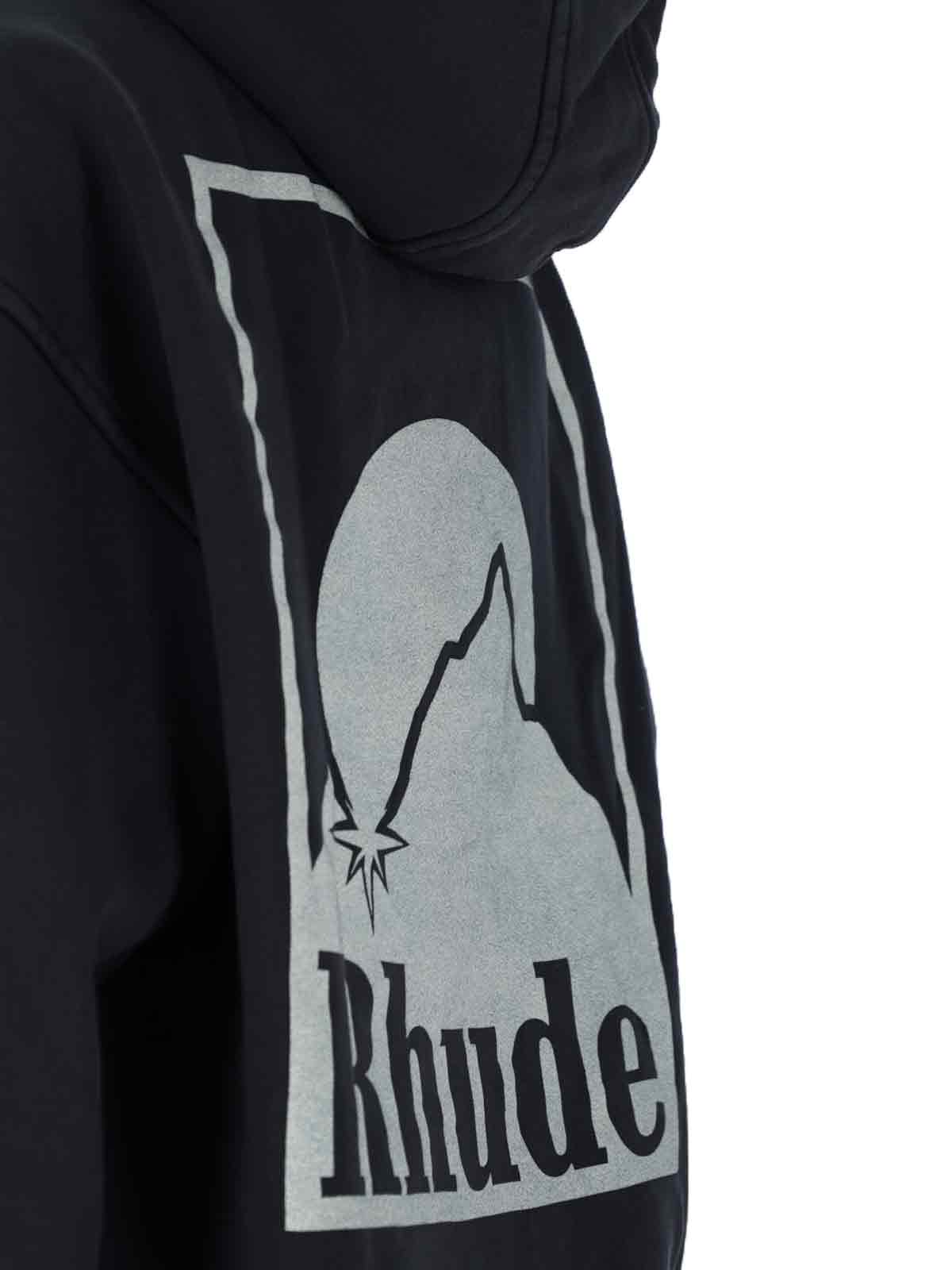 Rhude Men's Moonlight Badge Hoodie In Black