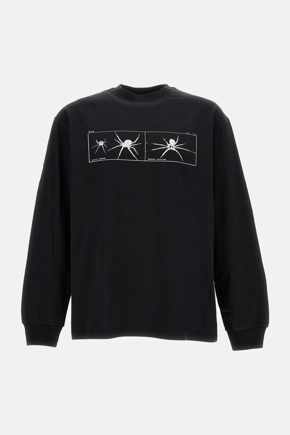 Roa Long Sleeve T-shirt With A Print In Black