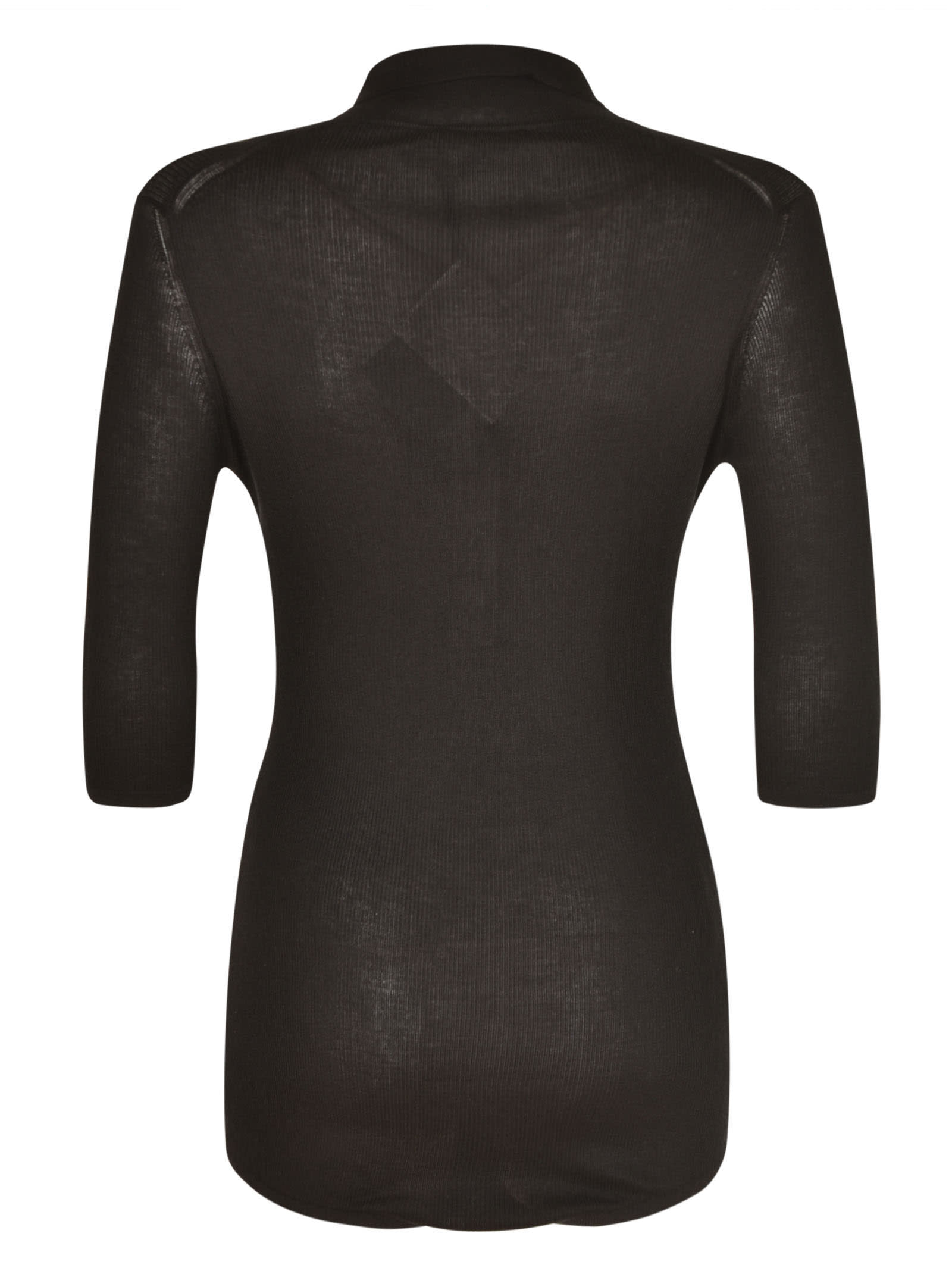 Shop Prada Superfine Cash Bodysuit In Black