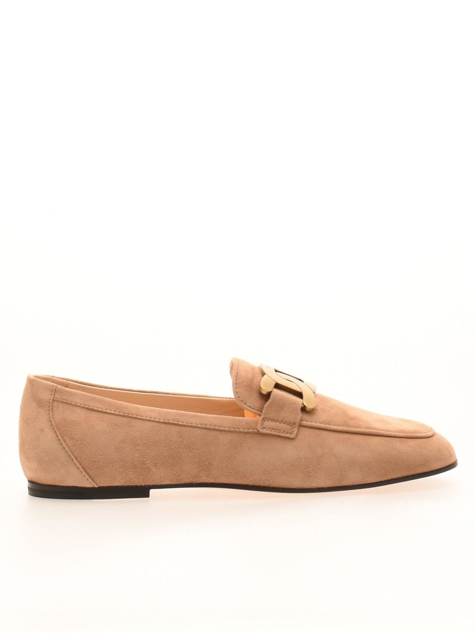Tod's Kate Buckle Detail Loafers In Neutral