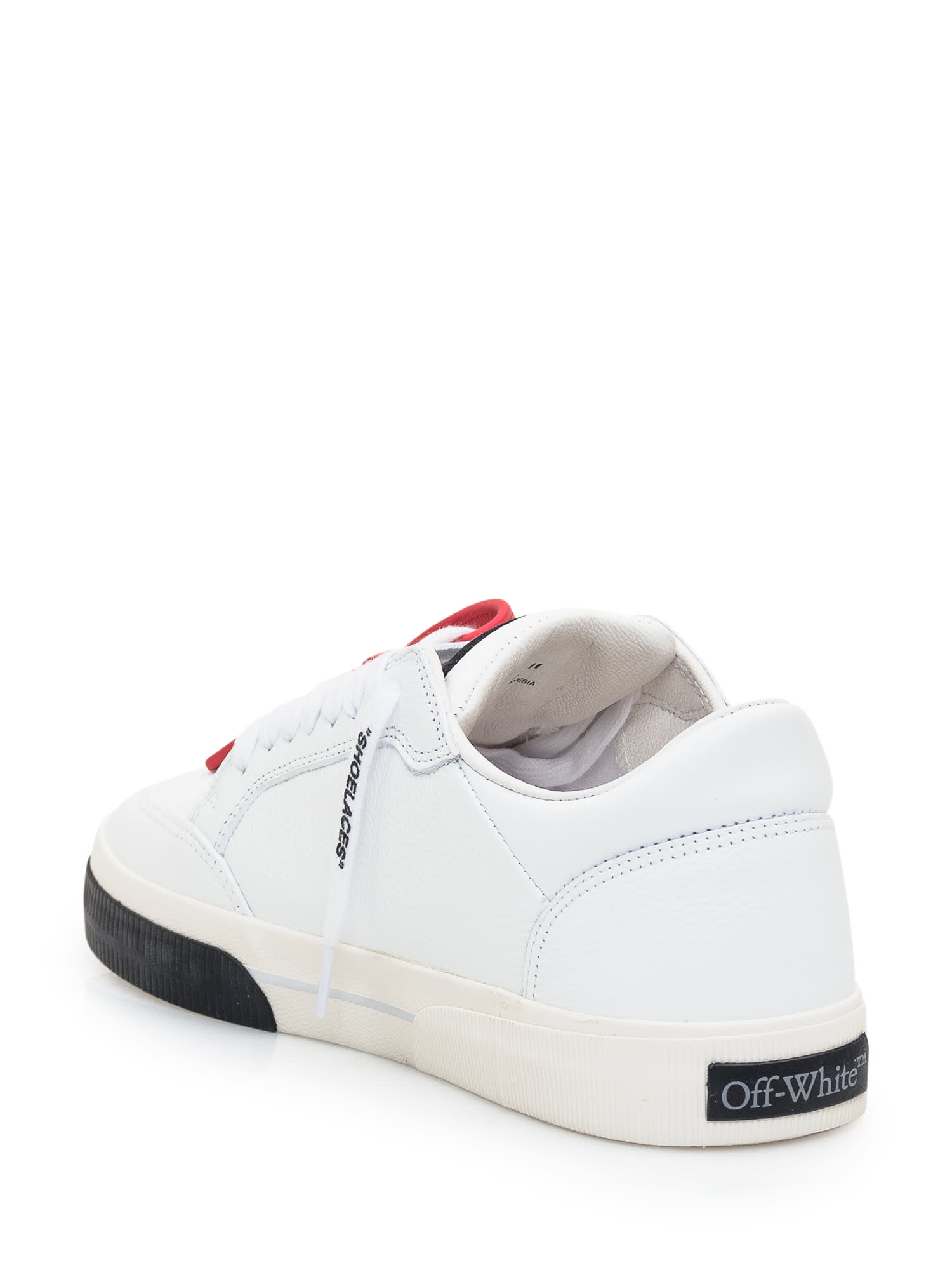 Shop Off-white New Low Vulcanized Sneakers In White Black