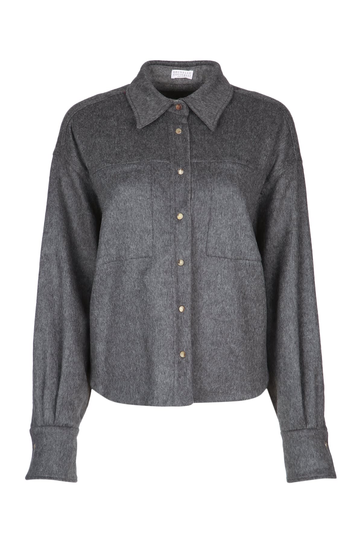 Brunello Cucinelli Shirts In Gray