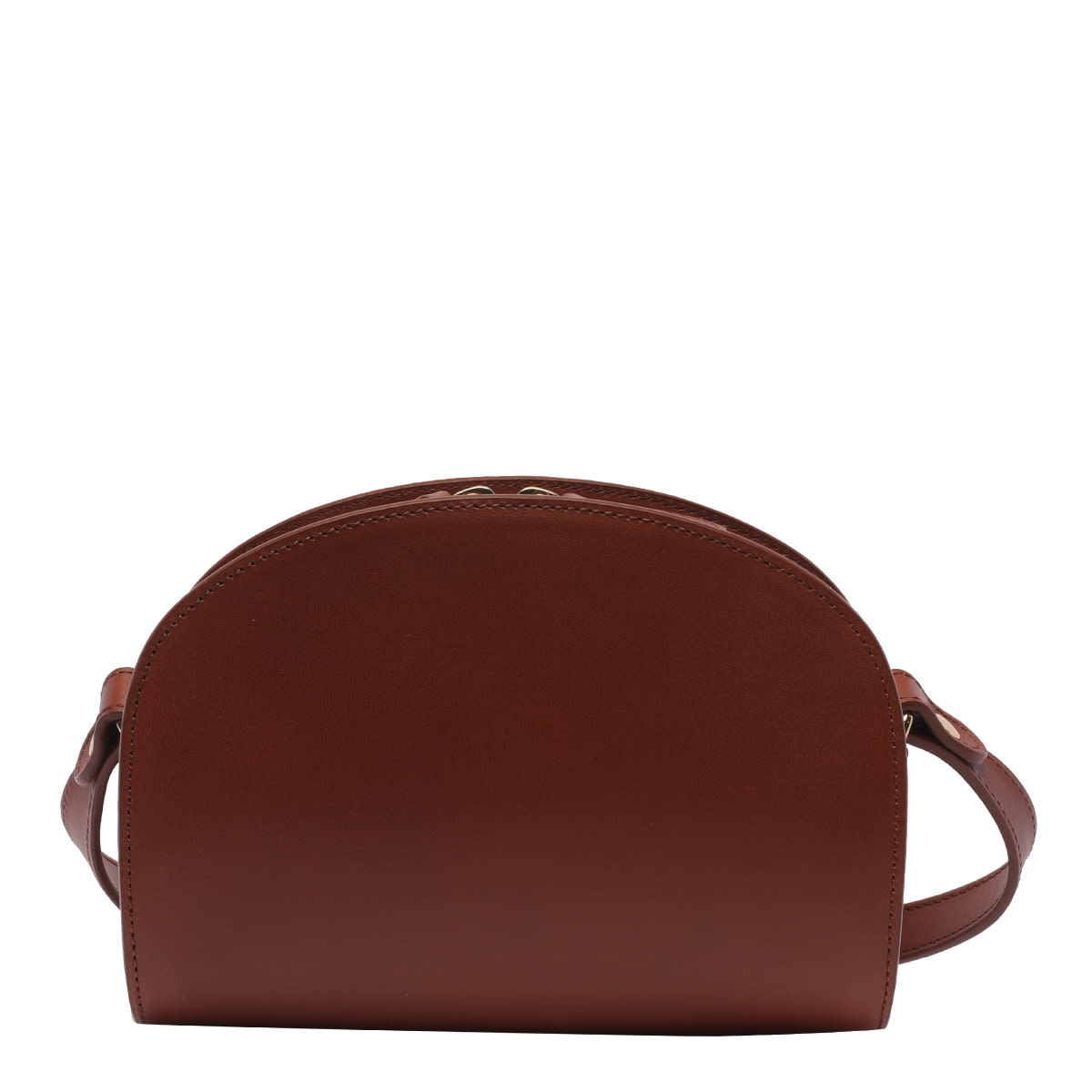 Shop Apc Mini Demi Lune Crossbody Bag In Brown
