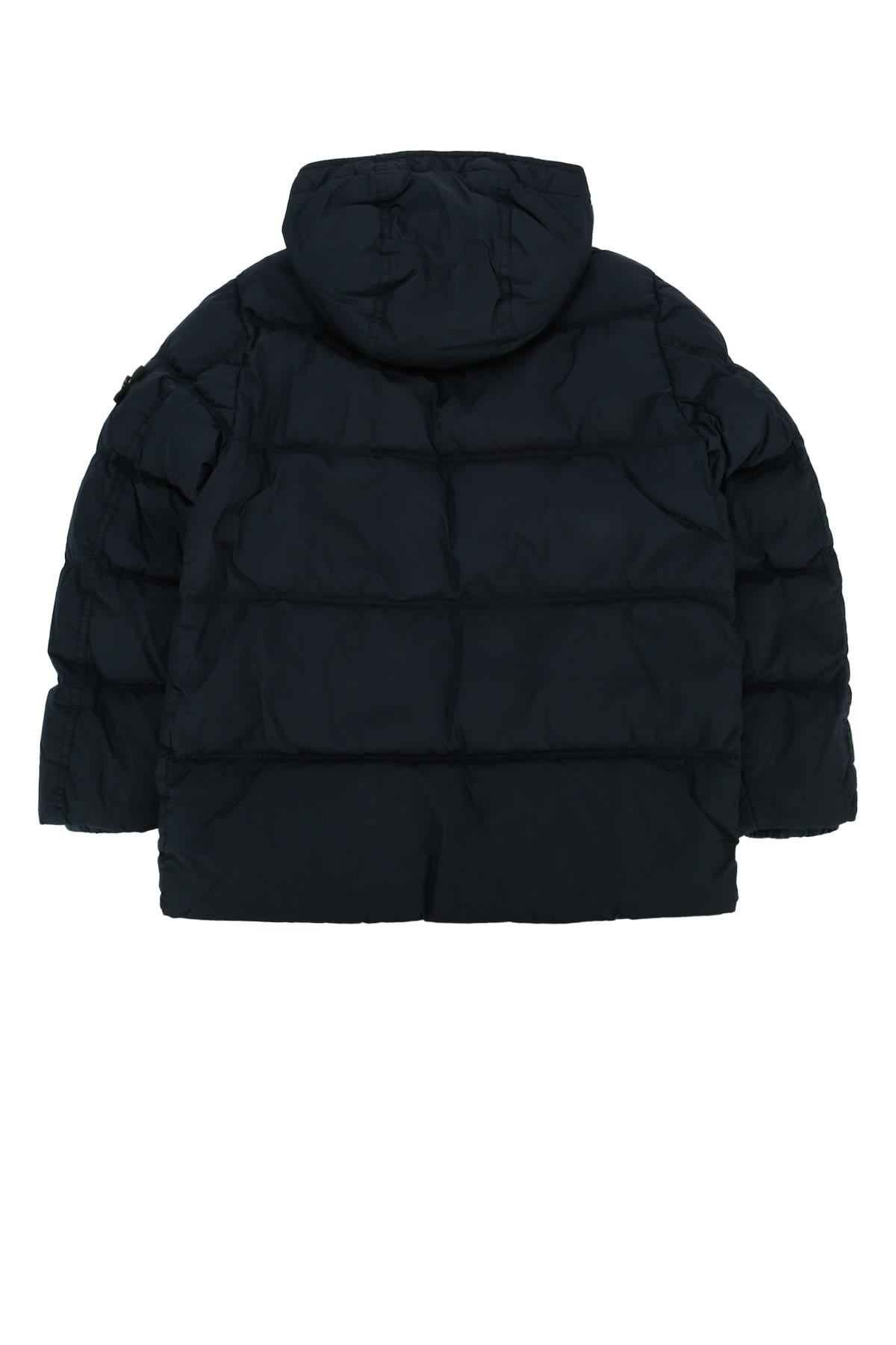 Stone Island Short Parka In Blue