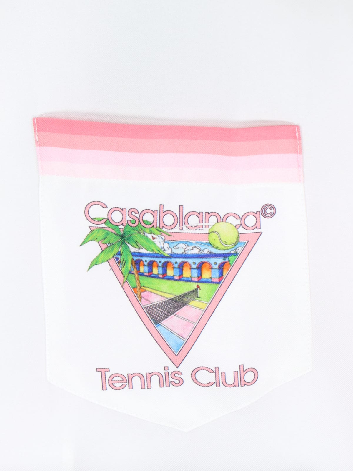 Shop Casablanca Tennis Club Shirt In White