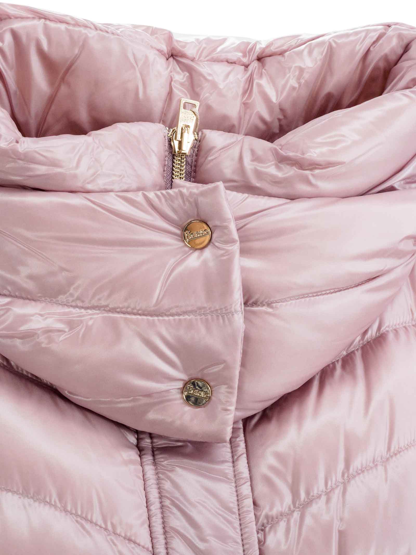 Herno Vest Made In S Iconic Ultralight Nylon In Pink